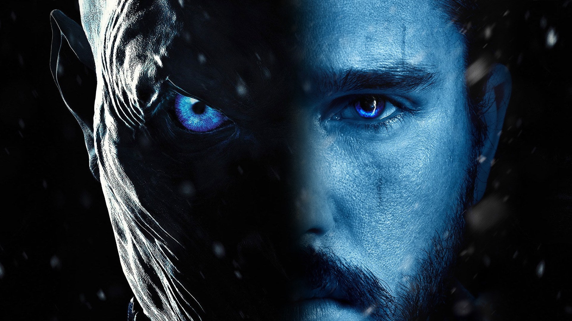 blue eyes, White Walker, TV, Jon Snow, Game of Thrones, 1080P, face, HD Wallpaper