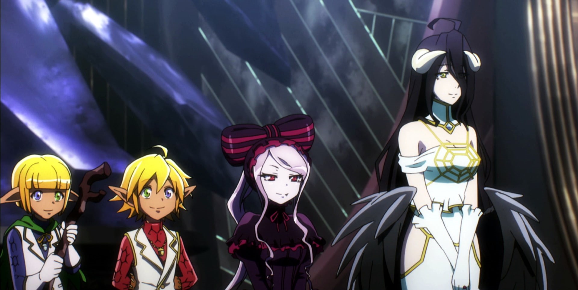 Mare Bello Fiore, 1080P, Anime, Overlord, Shalltear Bloodfallen, Aura Bella Fiora, Albedo (Overlord), HD Wallpaper