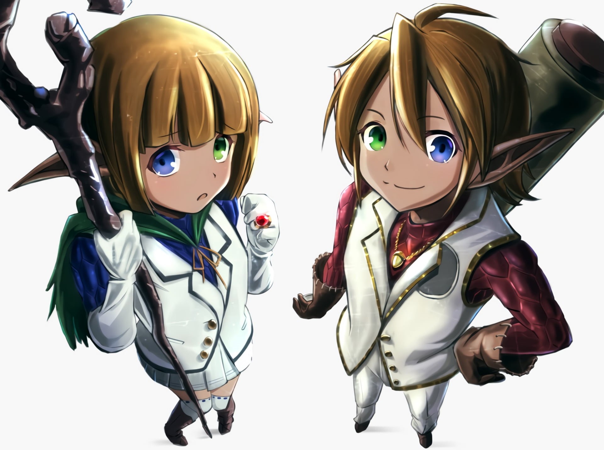 Heterochromia, Mare Bello Fiore, Anime, Aura Bella Fiora, 1080P, Overlord, HD Wallpaper