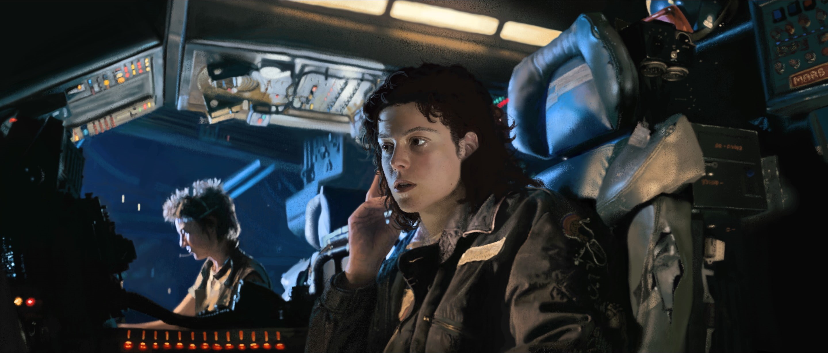 Nostromo, alien, spaceship, Sigourney Weaver, Veronica Cartwright, Joan Lambert, 2K, others, Ellen Ripley, USCSS Nostromo, HD Wallpaper