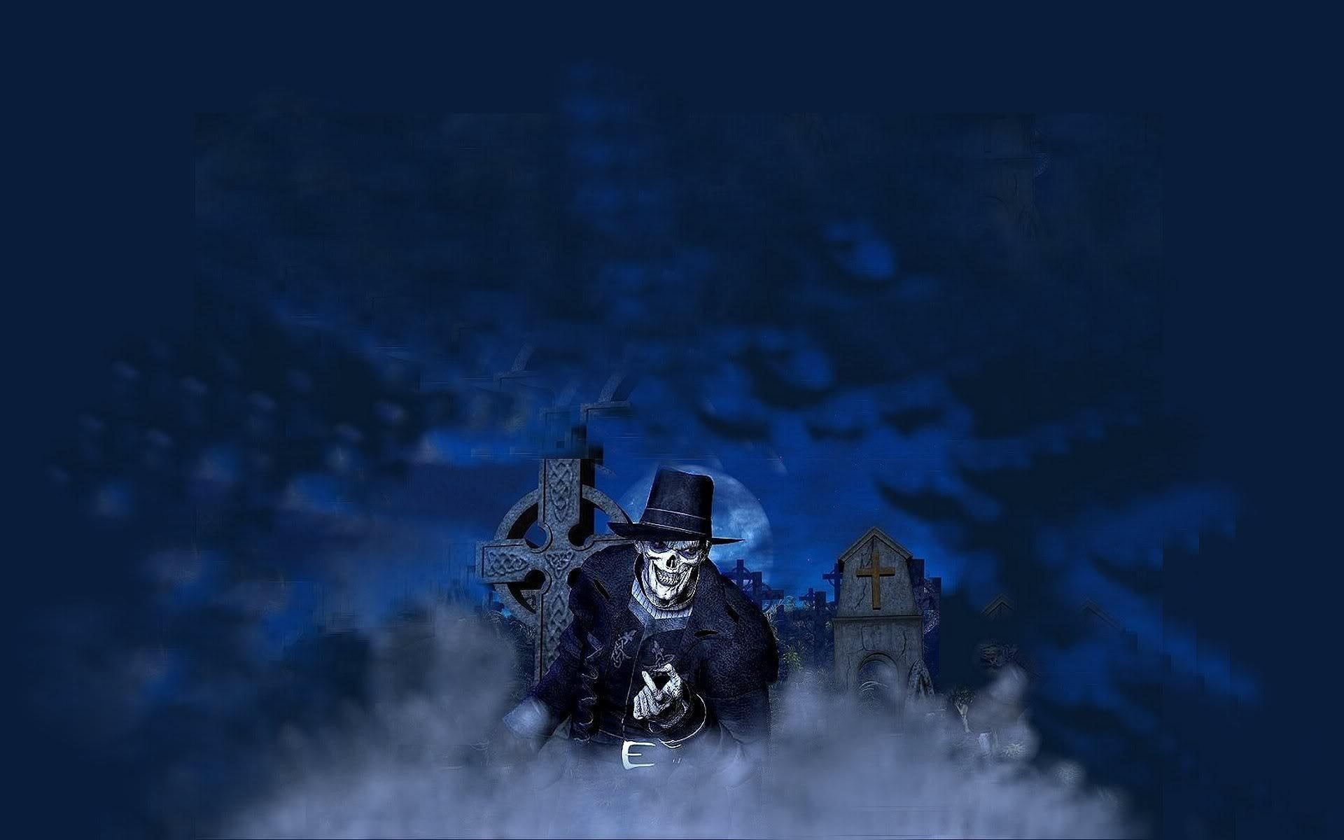 halloween, 1080P, full-moon, graveyard, tombstones, spooky, moon, crosses, fall, cemetery, autumn, HD Wallpaper