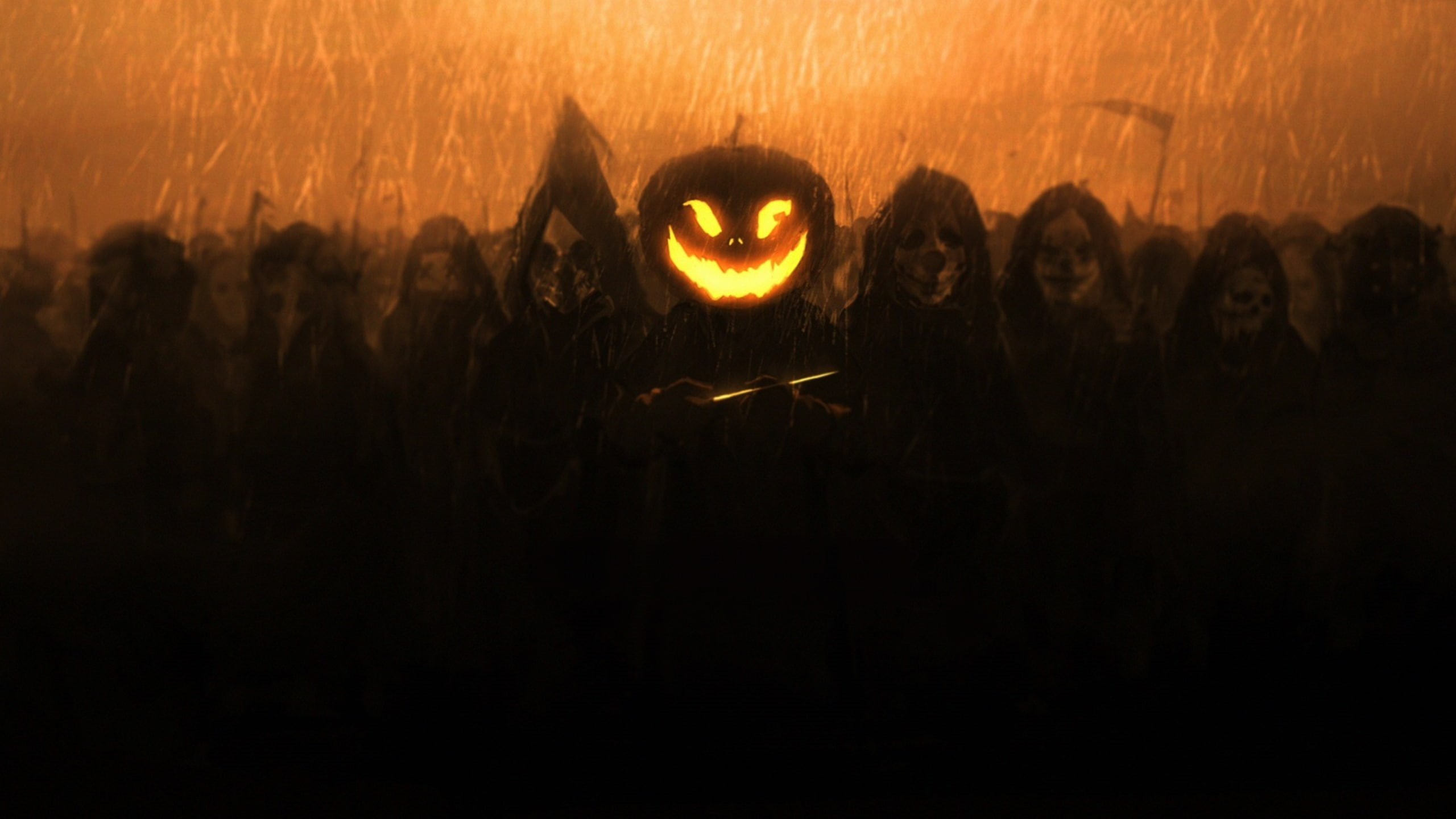 silhouette, copy space, Amnesys, Halloween, emotion, arts culture and entertainment, positive emotion, spooky, night, real people, people, nature, glowing, HD Wallpaper