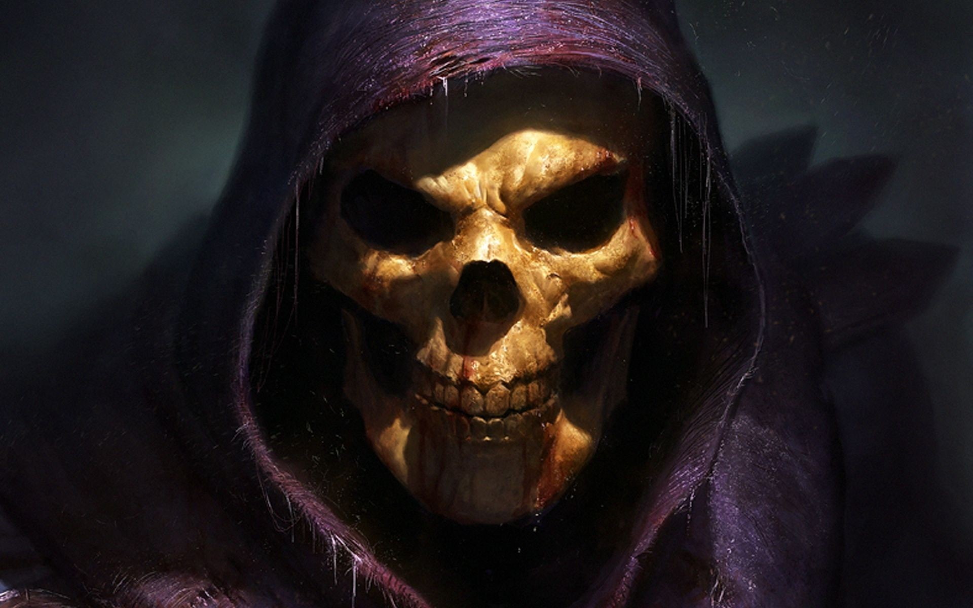skull, Skeletor, spooky, fantasy art, 1080P, He-Man, HD Wallpaper