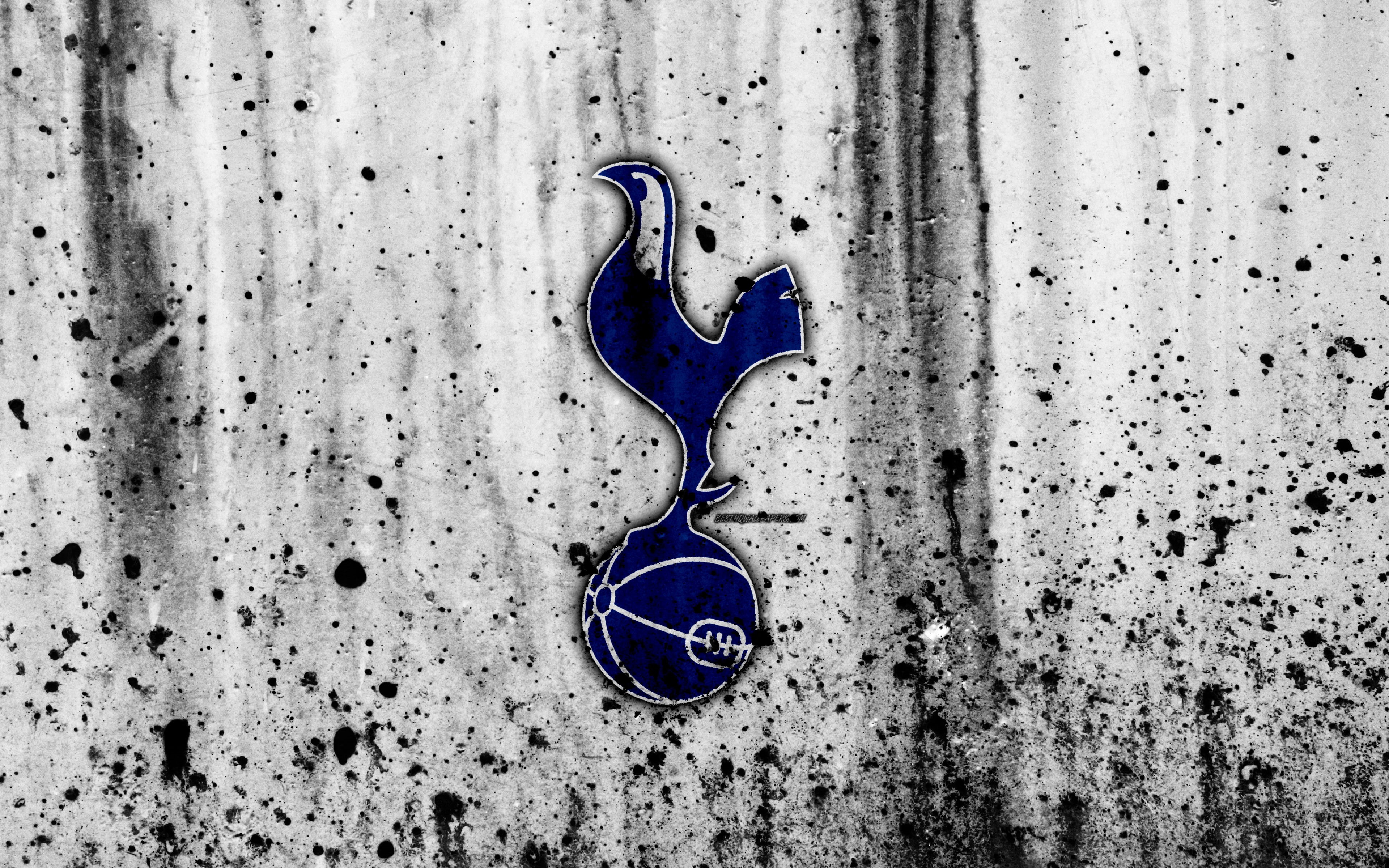 Soccer, Logo, 4K, Tottenham Hotspur F.C., HD Wallpaper