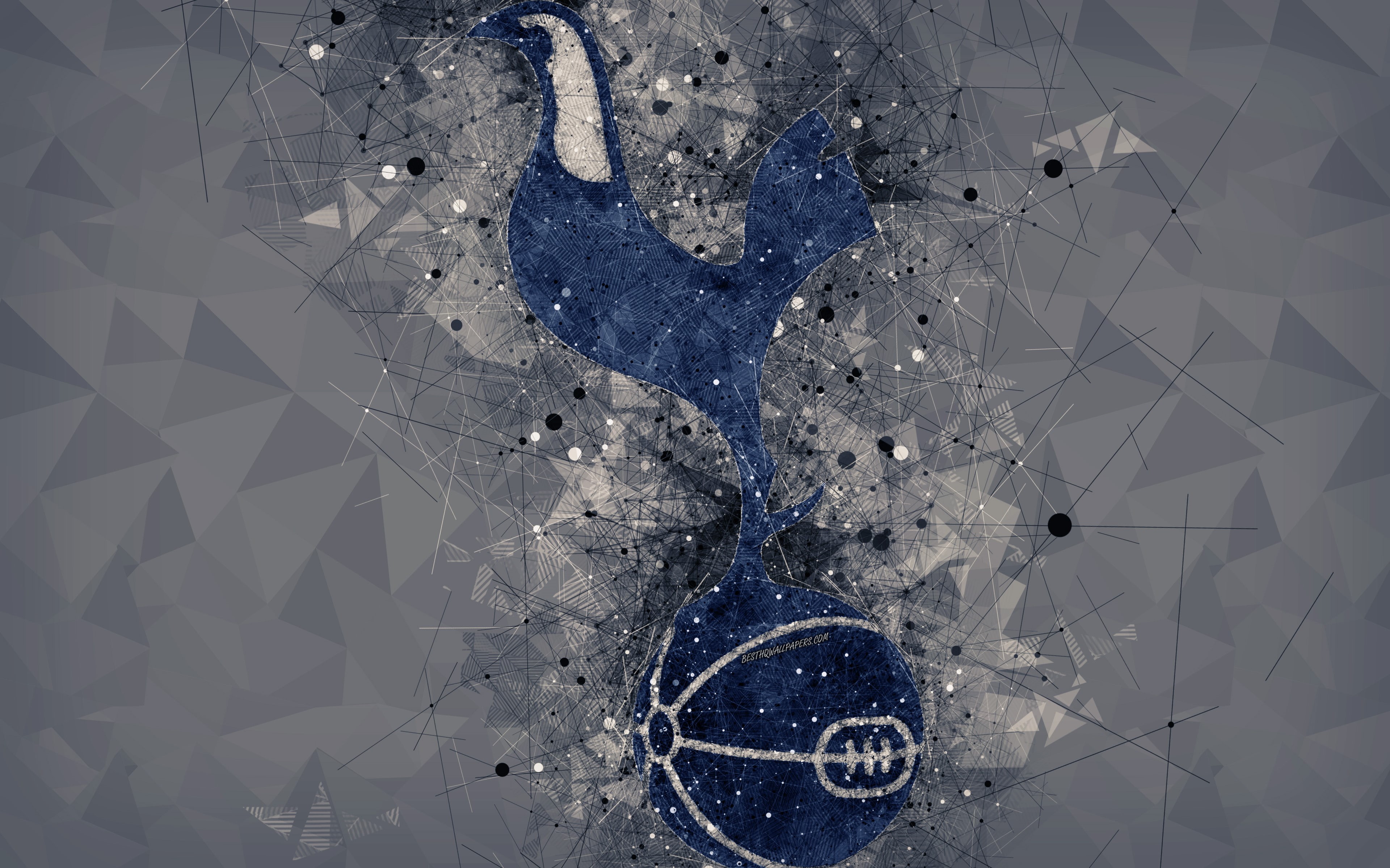 Logo, Soccer, 4K, Tottenham Hotspur F.C., HD Wallpaper