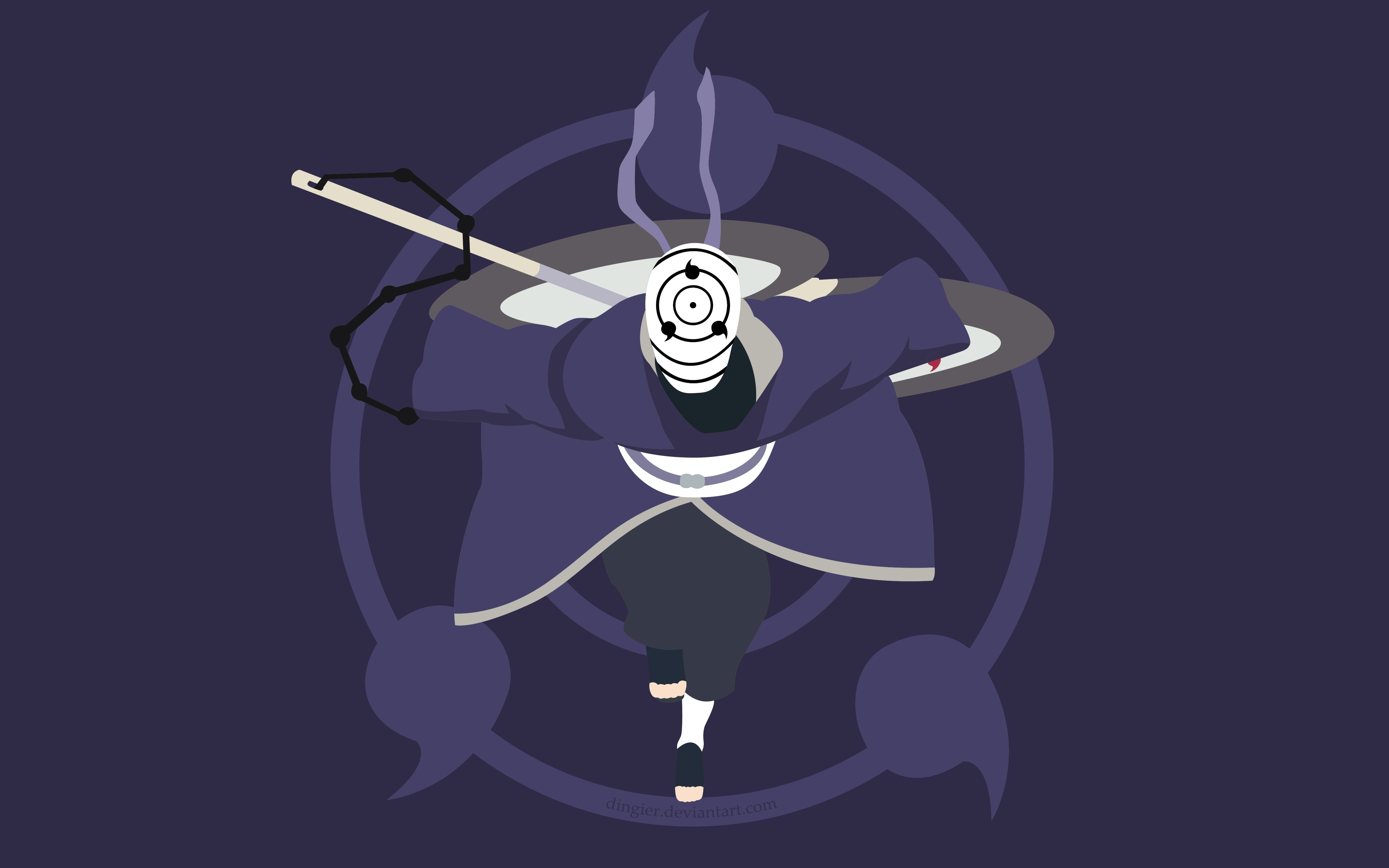 4K, Anime, Naruto, Obito Uchiha, HD Wallpaper