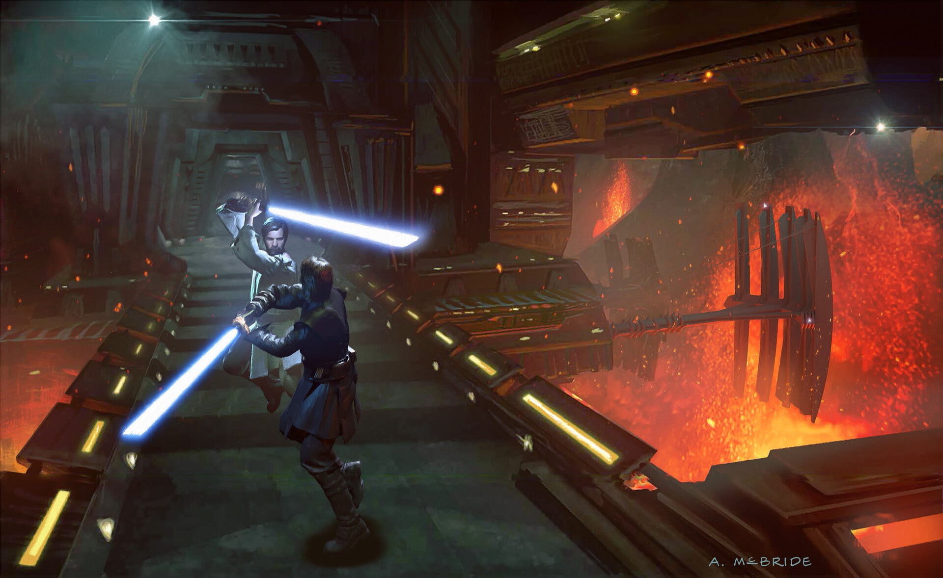 Anakin Skywalker, Star Wars Episode III: Revenge Of The Sith, Star Wars, Obi-Wan Kenobi, 1080P, HD Wallpaper