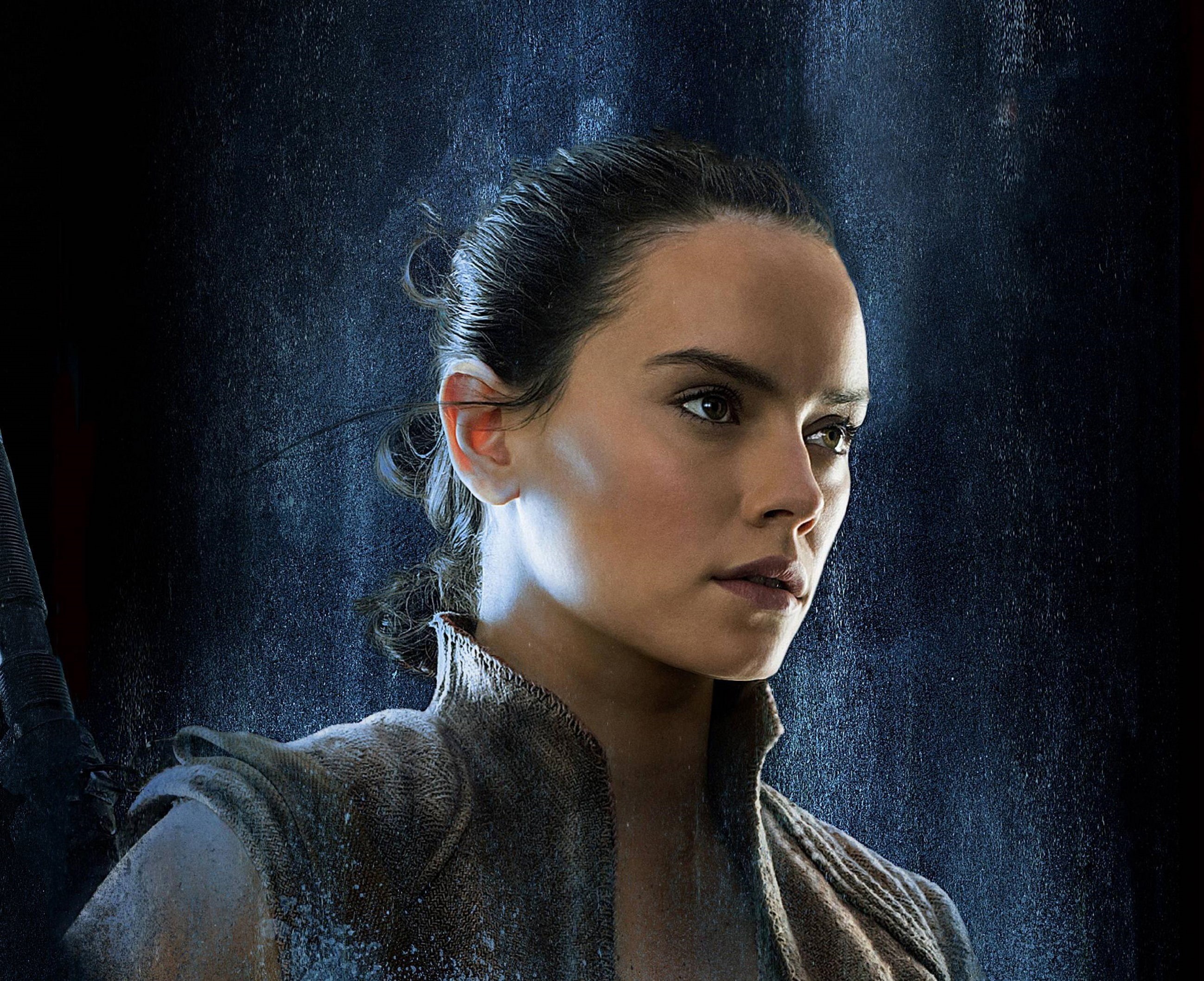 Rey, Daisy Ridley, 2K, Star Wars: The Last Jedi, HD Wallpaper