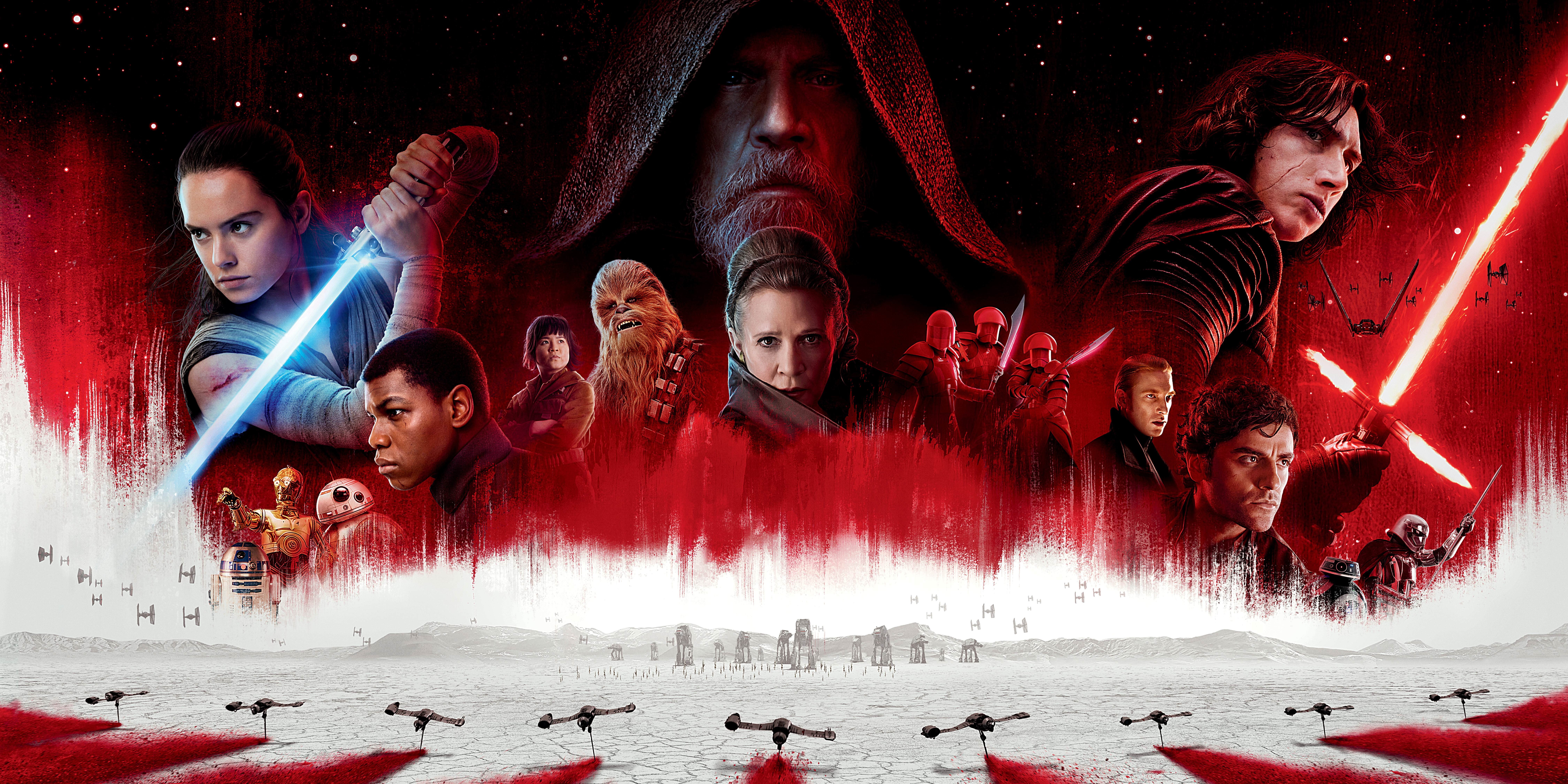 Luke Skywalker, Star Wars: The Last Jedi, lightsaber, 8K, HD Wallpaper