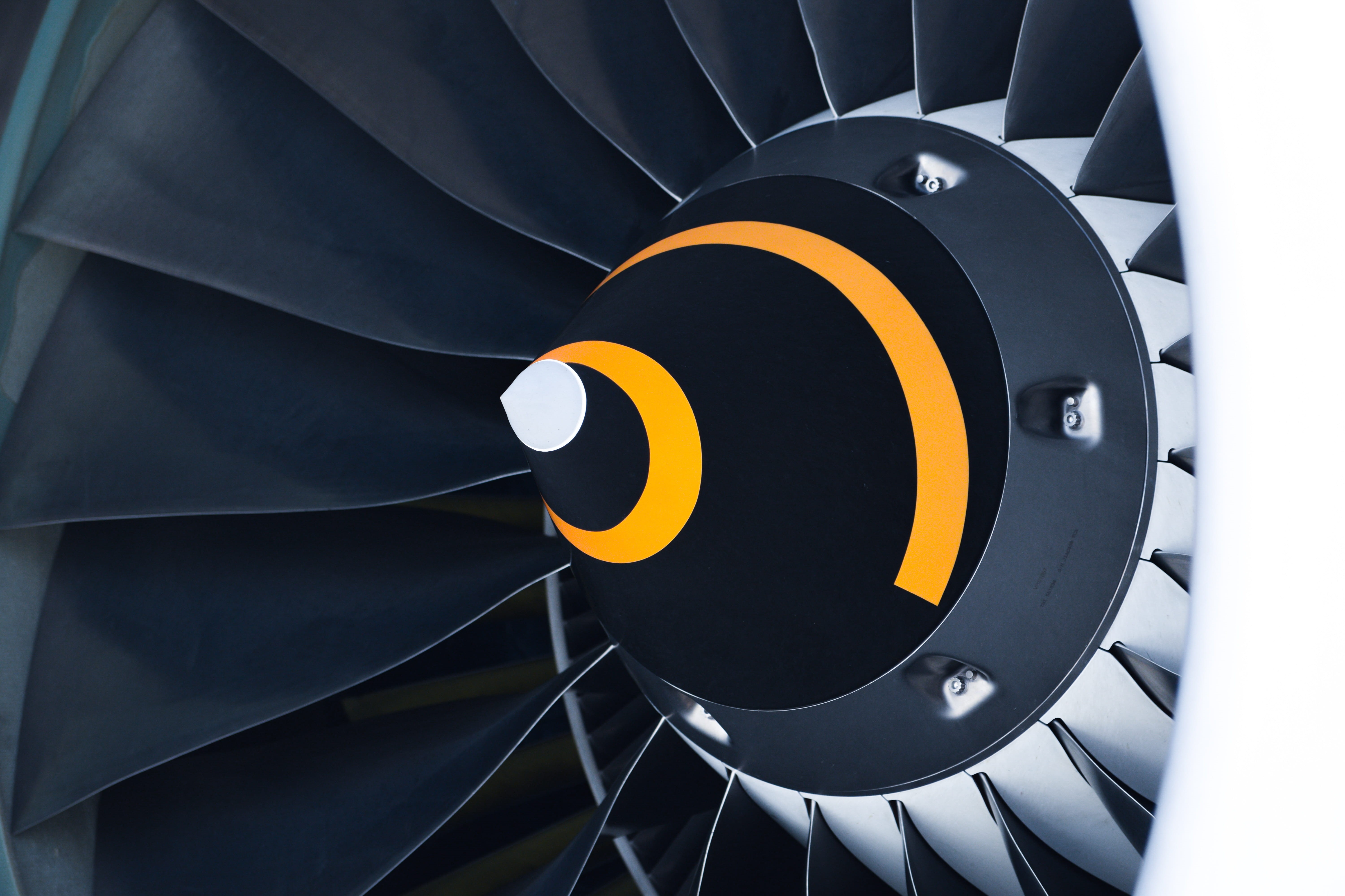 engine, venezia, yellow, black color, fan, shape, airplane, hole, turbine, pattern, jet, aircraft, aviation, day, circle, cone, white, indoors, arts culture and entertainment, HD Wallpaper