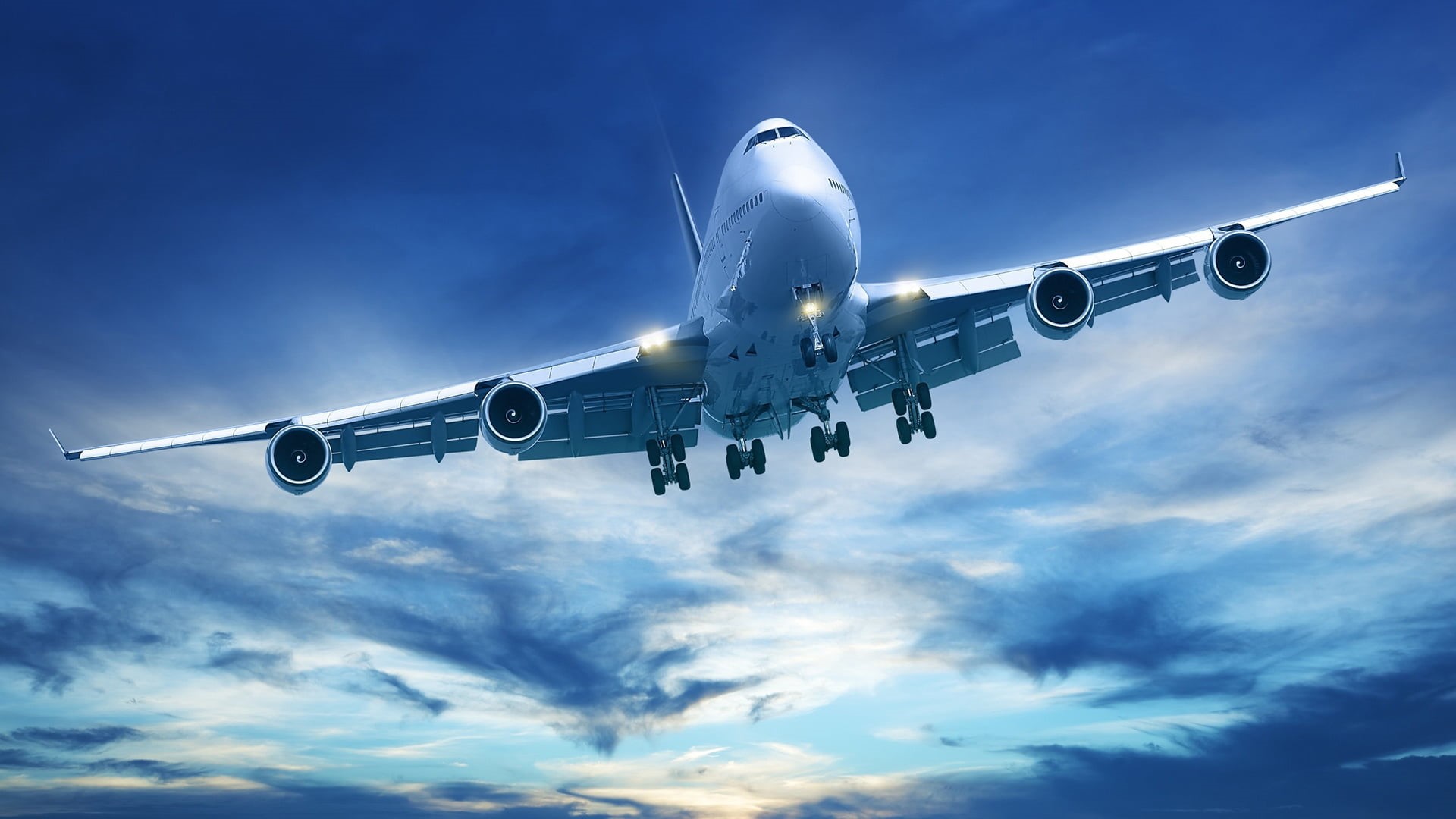 technics, wings, flying, departure, blue, business travel, leaving, tourism, commercial, military, takeoff, airplane, engine, fly, airliner, 1080P, nature, HD Wallpaper