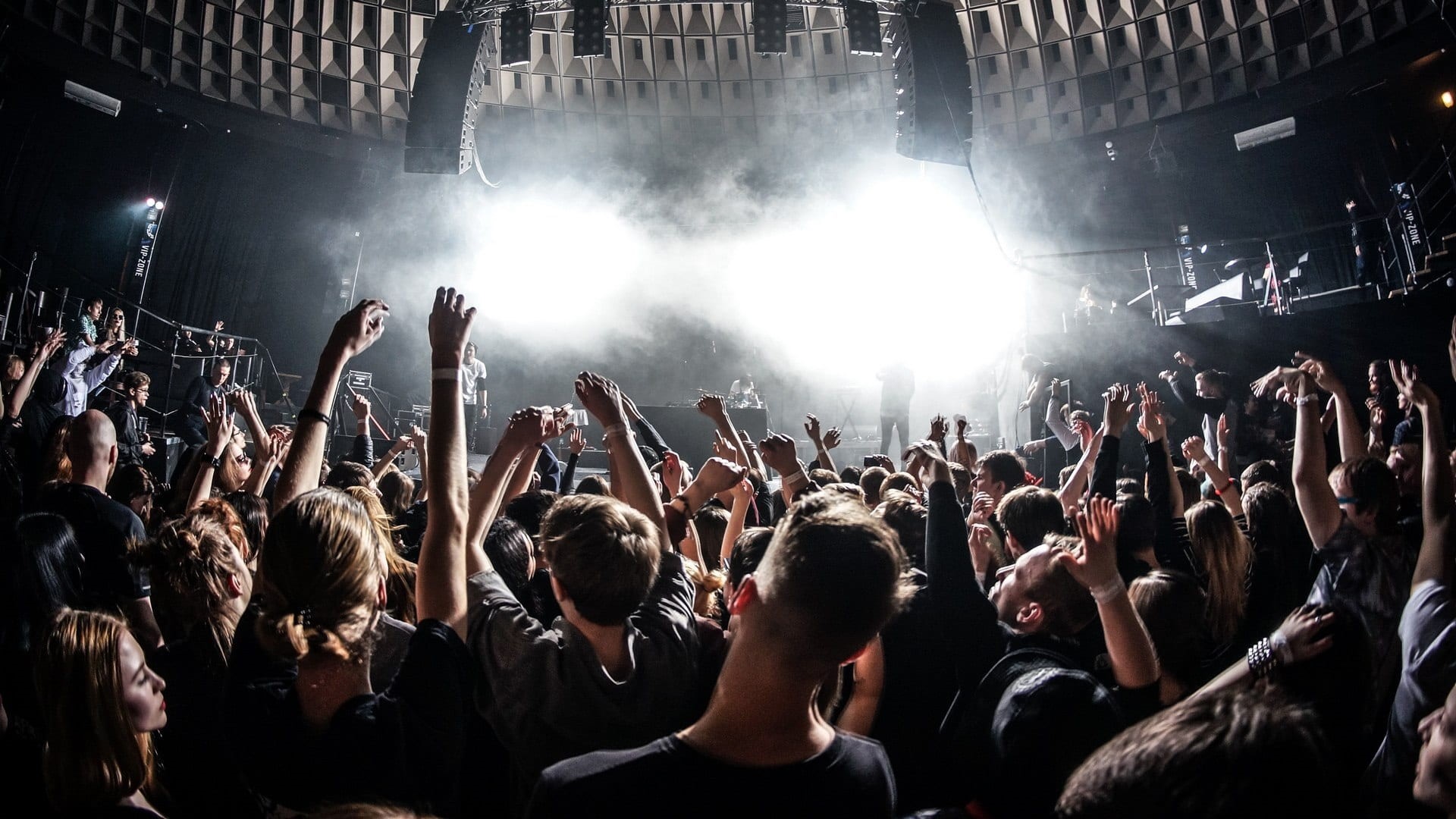 dance, club, limb, group of people, youth culture, large group of people, 1080P, light, real people, stage, entertainment, spectator, rock music, night, HD Wallpaper