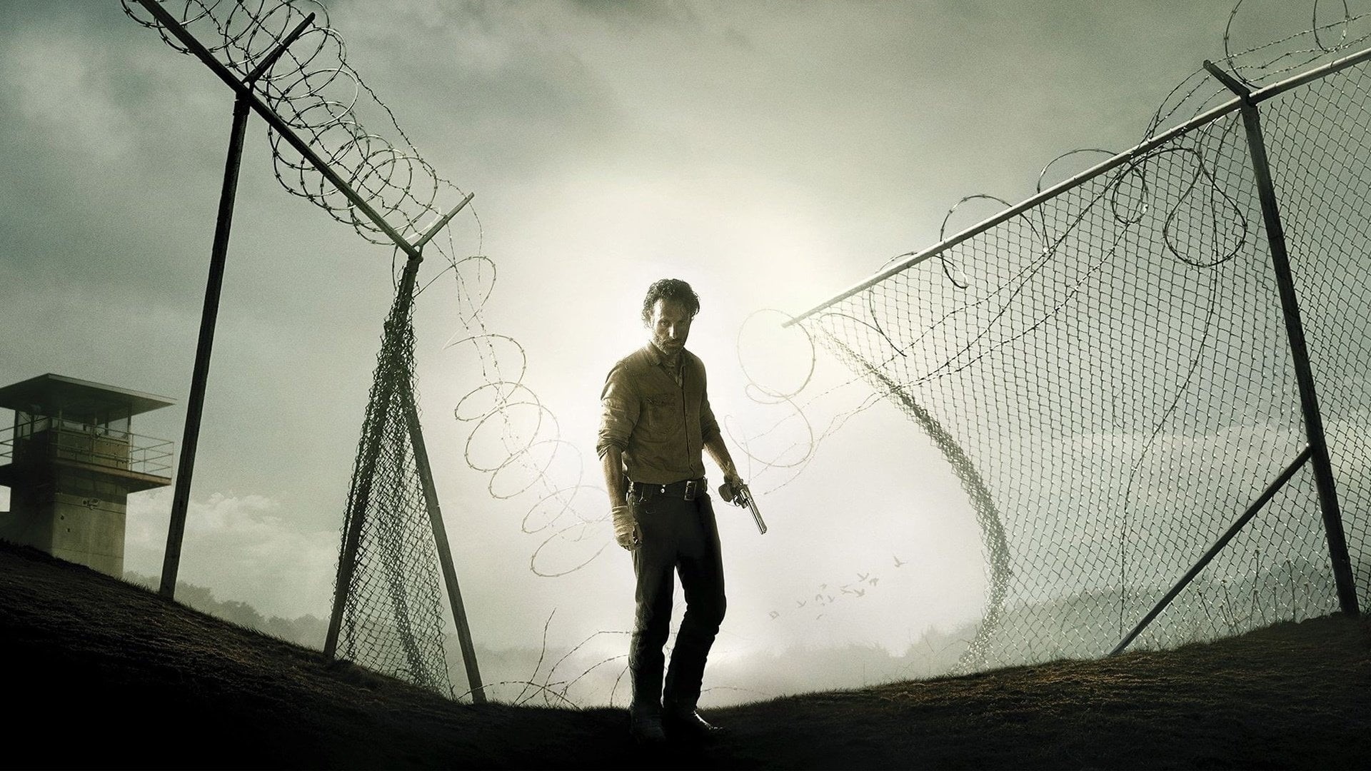 walking, The Walking Dead, full length, hairstyle, nature, grimes, Rick Grimes, dead, real people, Andrew Lincoln, casual clothing, young adult, teenager, HD Wallpaper