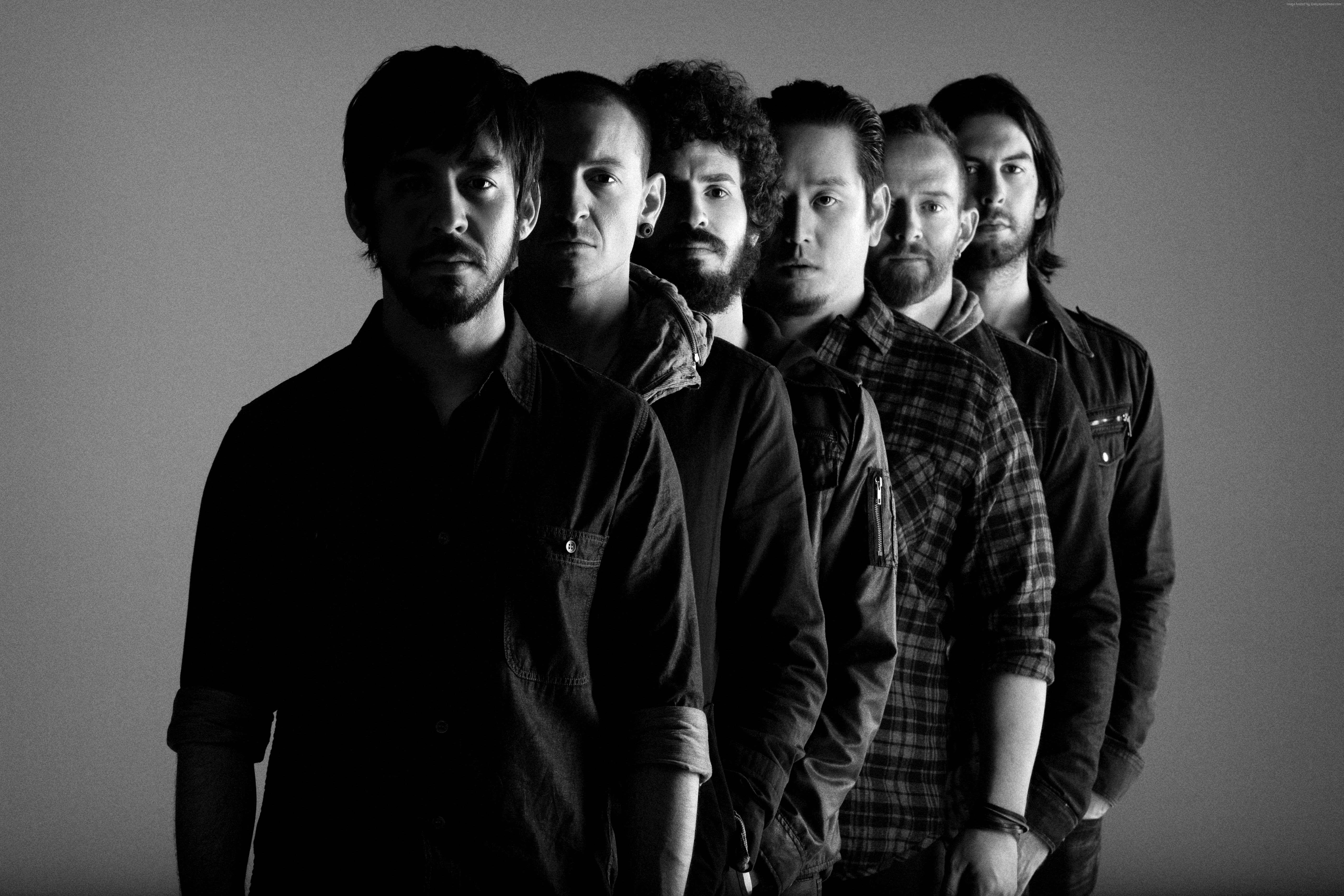 Linkin Park, Dave Farrell, Brad Delson, Mike Shinoda, Top music artist and bands, Chester Bennington, 5K, HD Wallpaper