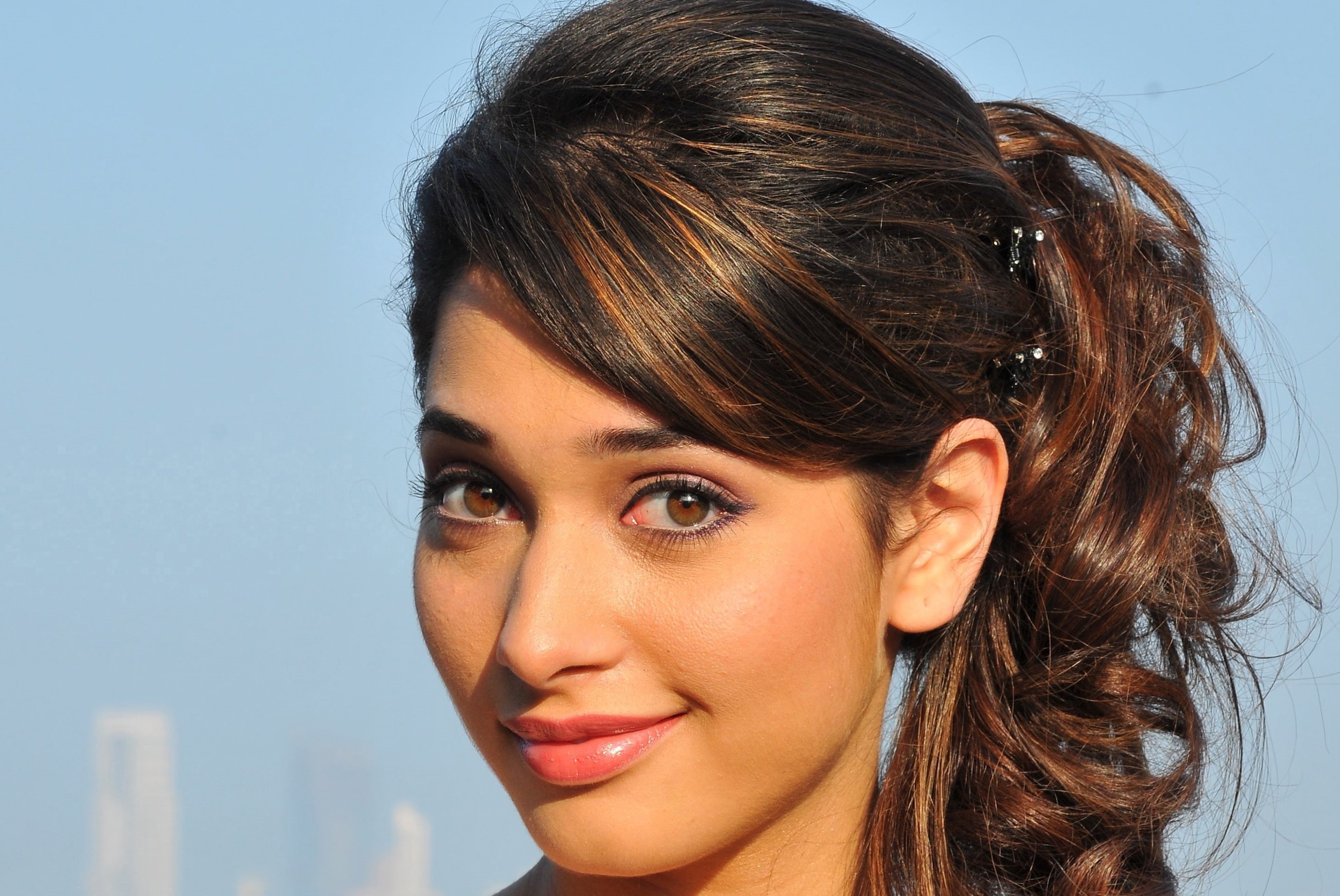 lips, indian, 2K, bhatia, tamanna, HD Wallpaper