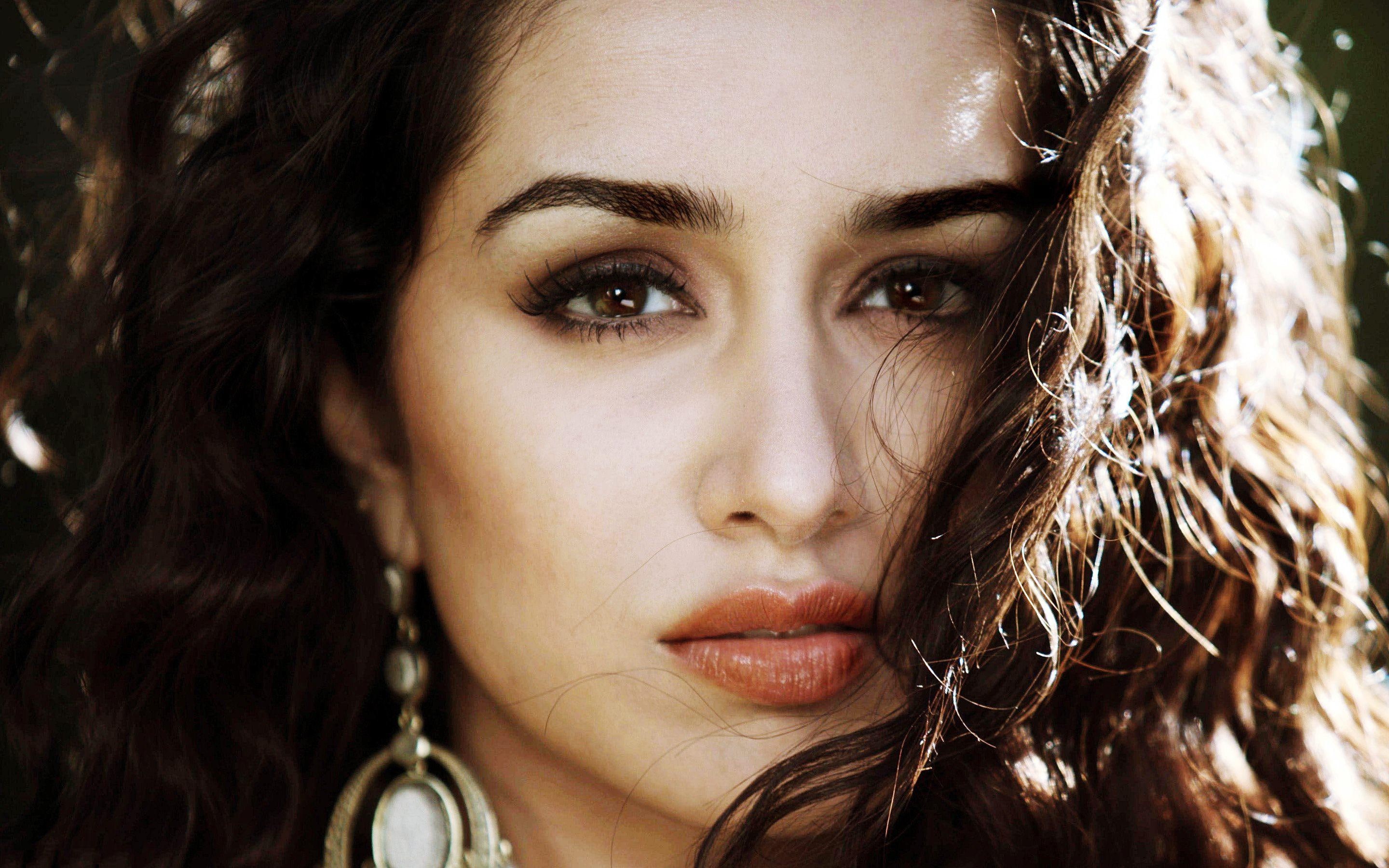 actress, kapoor, 2880x1800, face, shraddha, 2K, HD Wallpaper