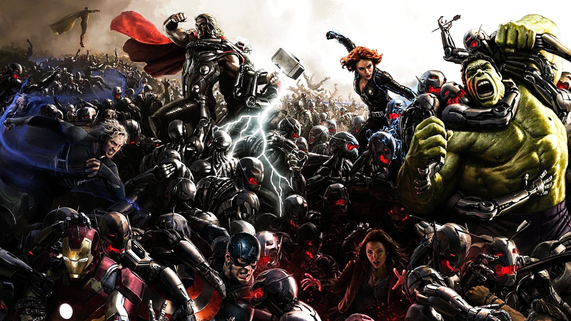 celebration, hero, men, motorcycle, day, Thor, real people, Hawkeye, Quicksilver, Ultron, sculpture, marvel, large group of people, activity, creativity, HD Wallpaper