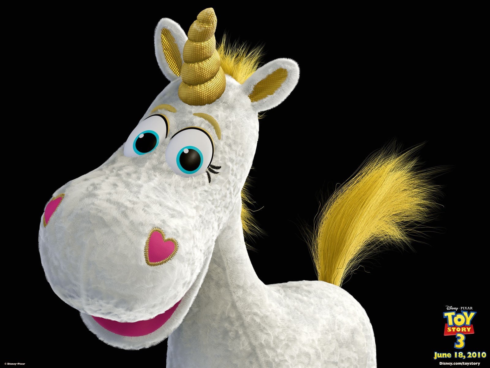 creativity, studio shot, plush, still life, no people, story, Toy Story 3, animal representation, unicorns, stuffed toy, black background, toy, 720P, indoors, HD Wallpaper