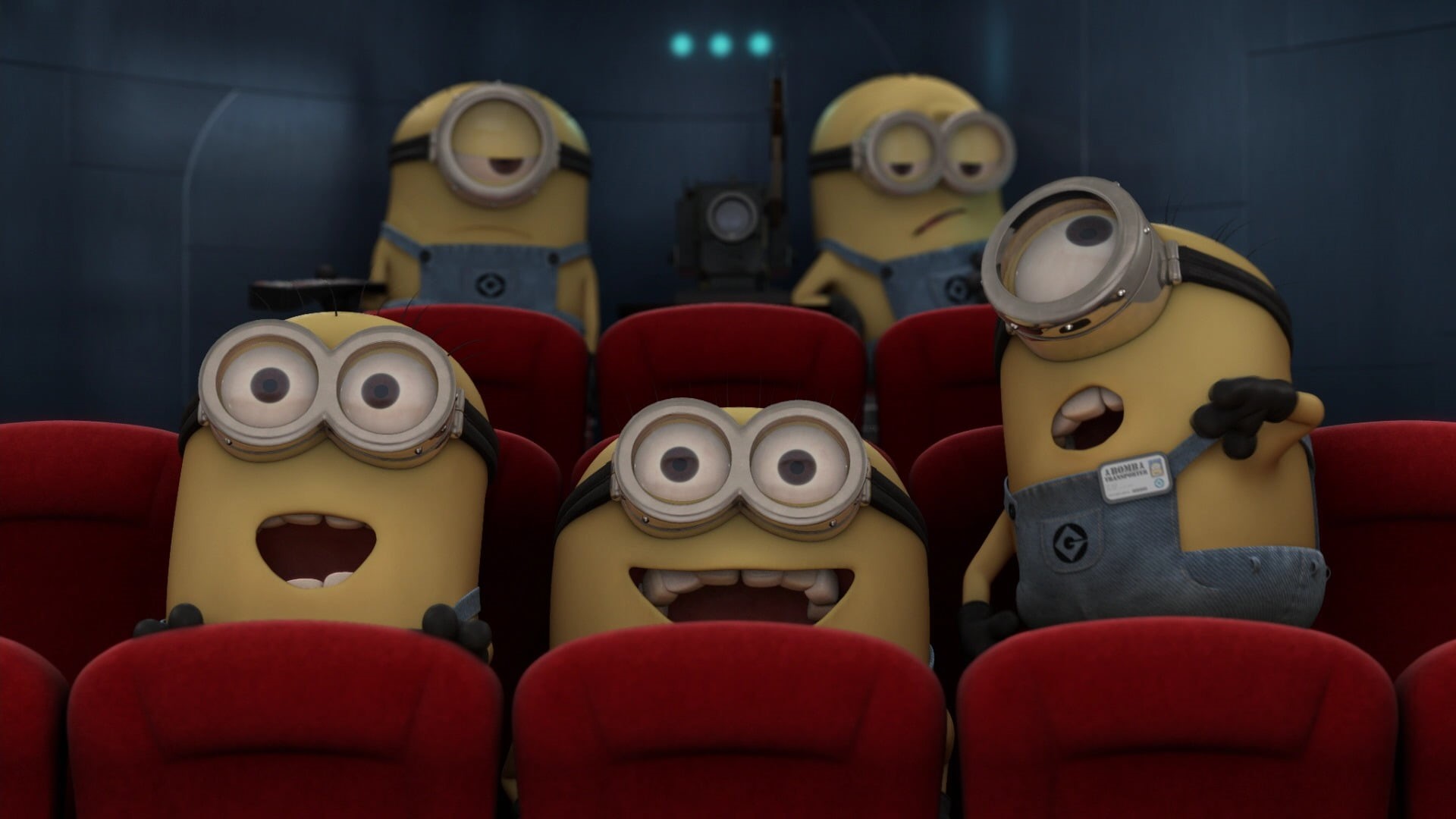 movie Theater, side by side, movie, no People, arts culture and entertainment, arts And Entertainment, close-up, illustration, watching, despicable me, HD Wallpaper