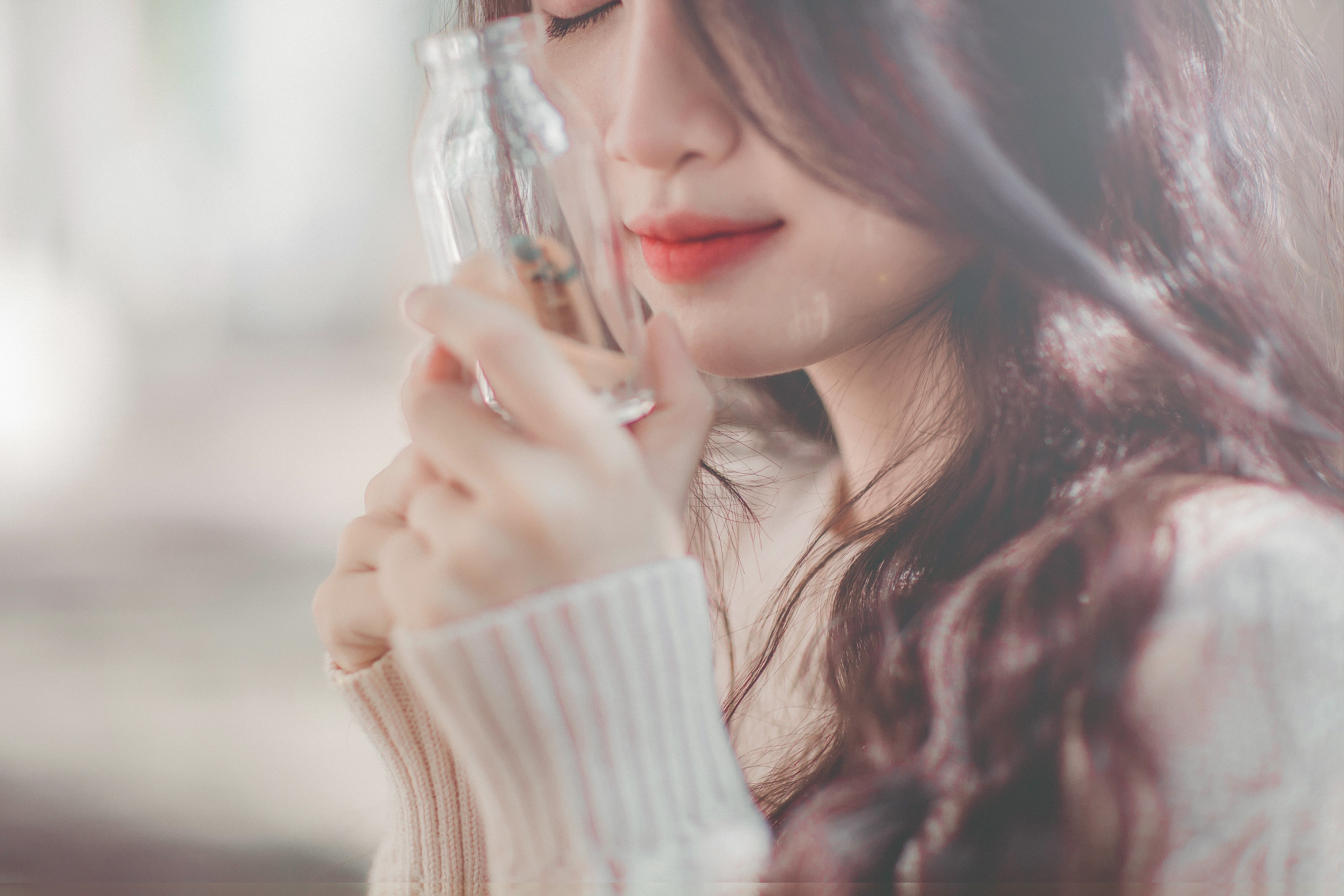 lifestyle, contemplation, indoors, adult, girl, young, young Adult, beauty, photoshoot, one Person, beautiful, women, hair, portrait, blur, person, fashion, HD Wallpaper