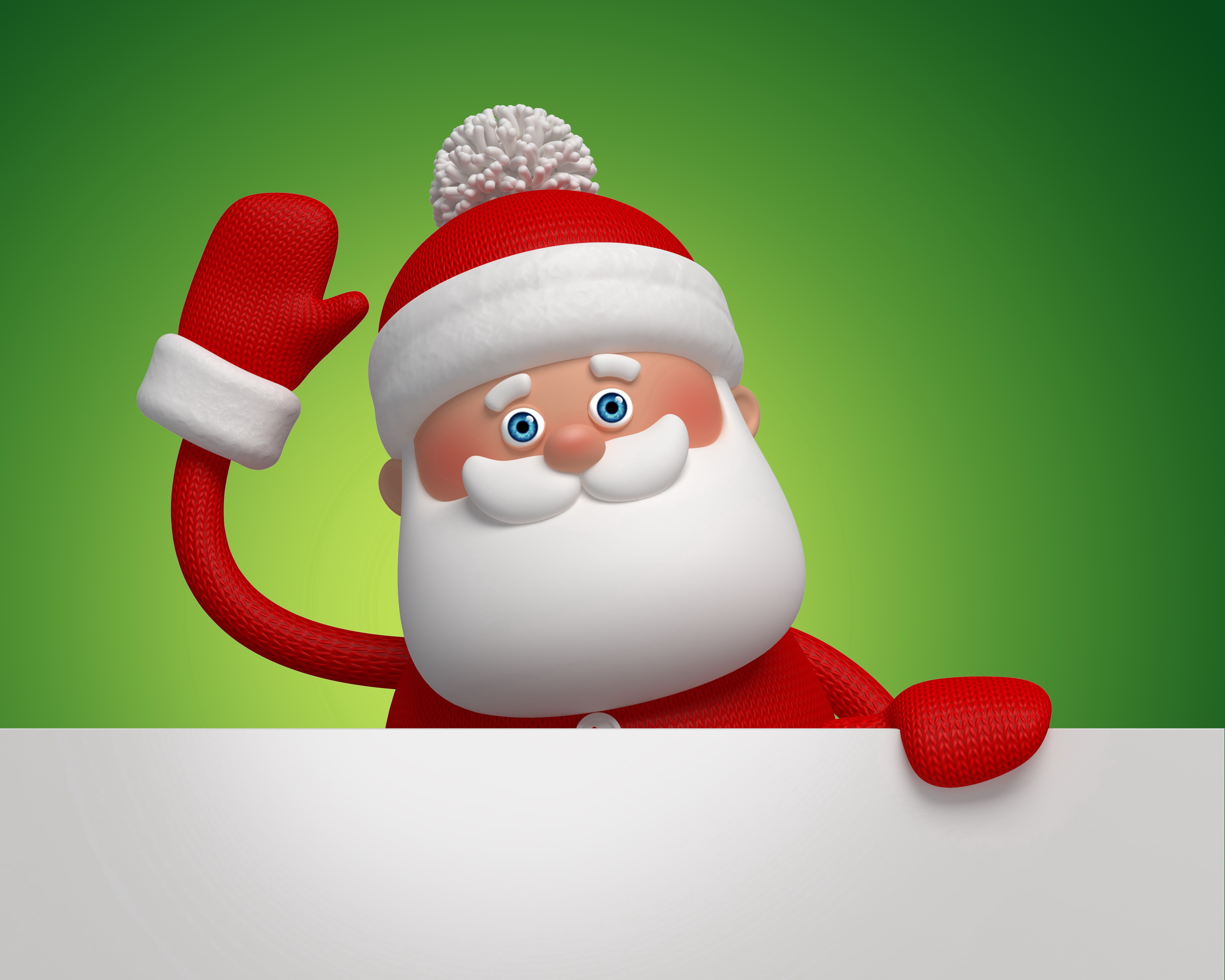 Santa Claus, claus, 4K, banner, new year, Santa, holiday, Christmas, HD Wallpaper