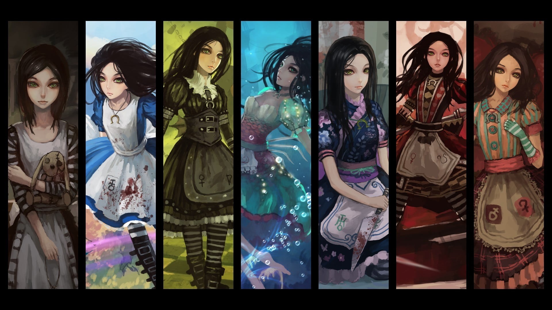 human representation, young adult, consumerism, representation, auto post production filter, female likeness, Alice, choice, 1080P, Alice: Madness Returns, HD Wallpaper