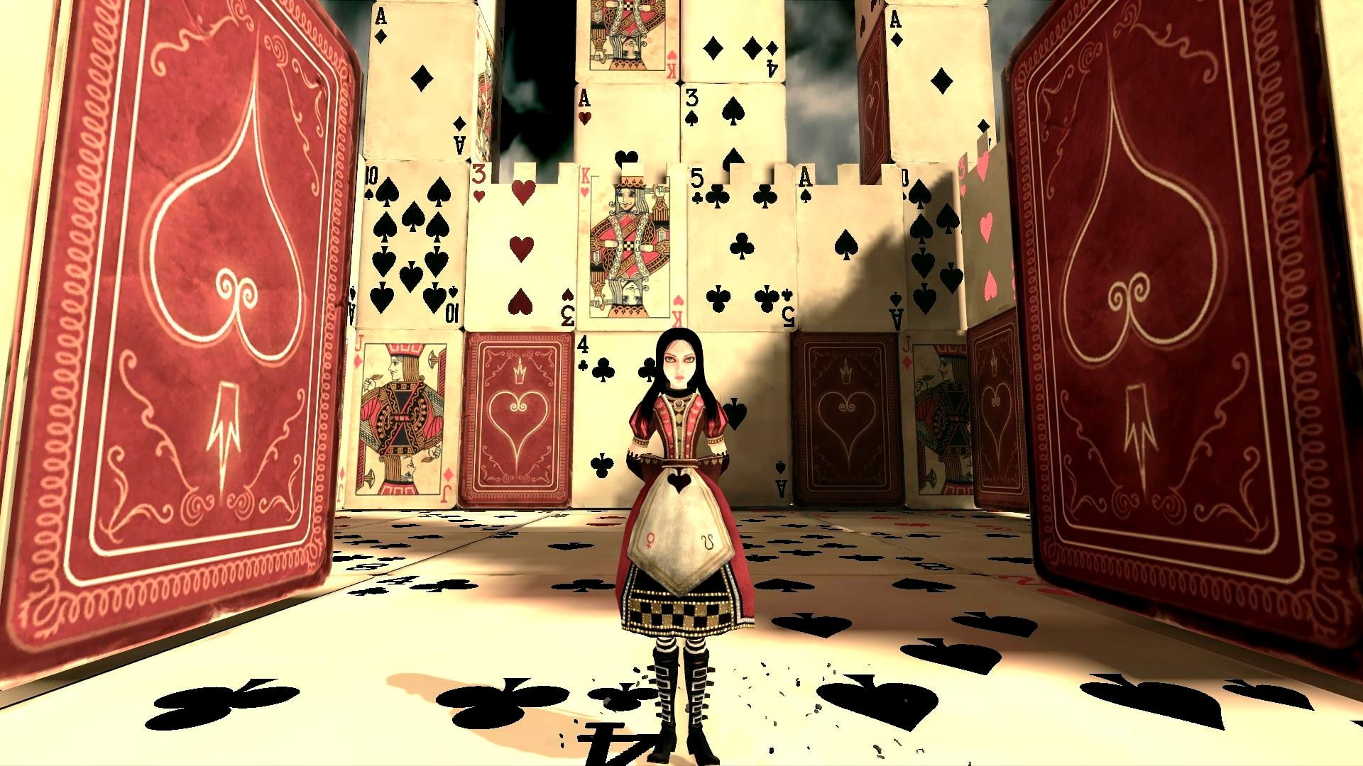 madness, playing, illustration, cards, hd, alice, 1080P, returns, video games, woman, HD Wallpaper