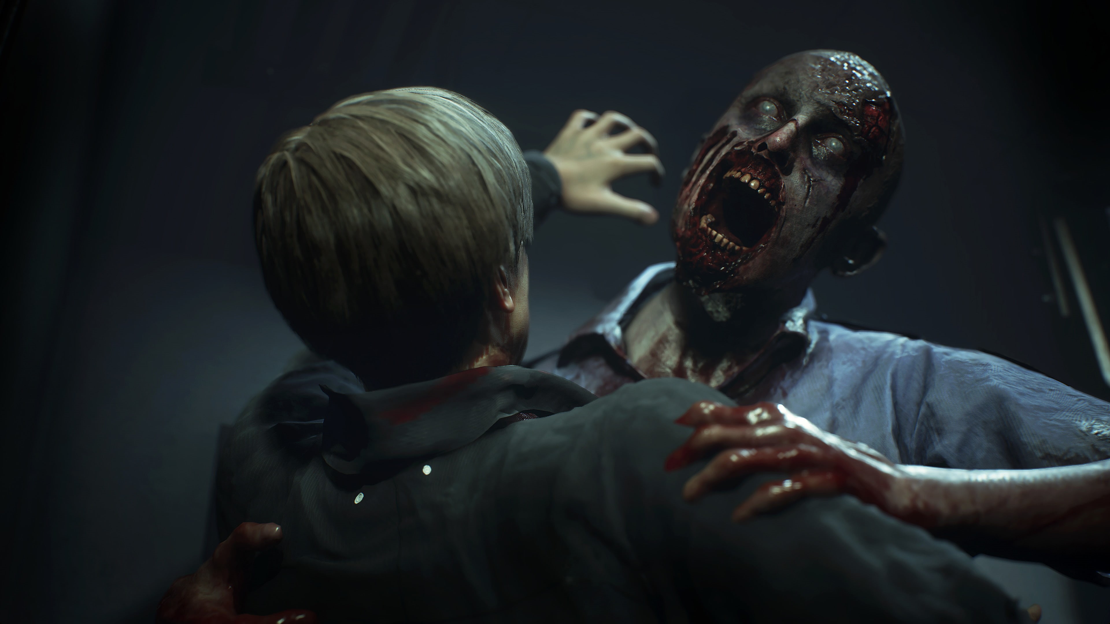 Racoon City, casual clothing, portrait, two people, Leon Kennedy, celebration, video games, togetherness, hairstyle, Capcom, indoors, males, adult, studio shot, HD Wallpaper