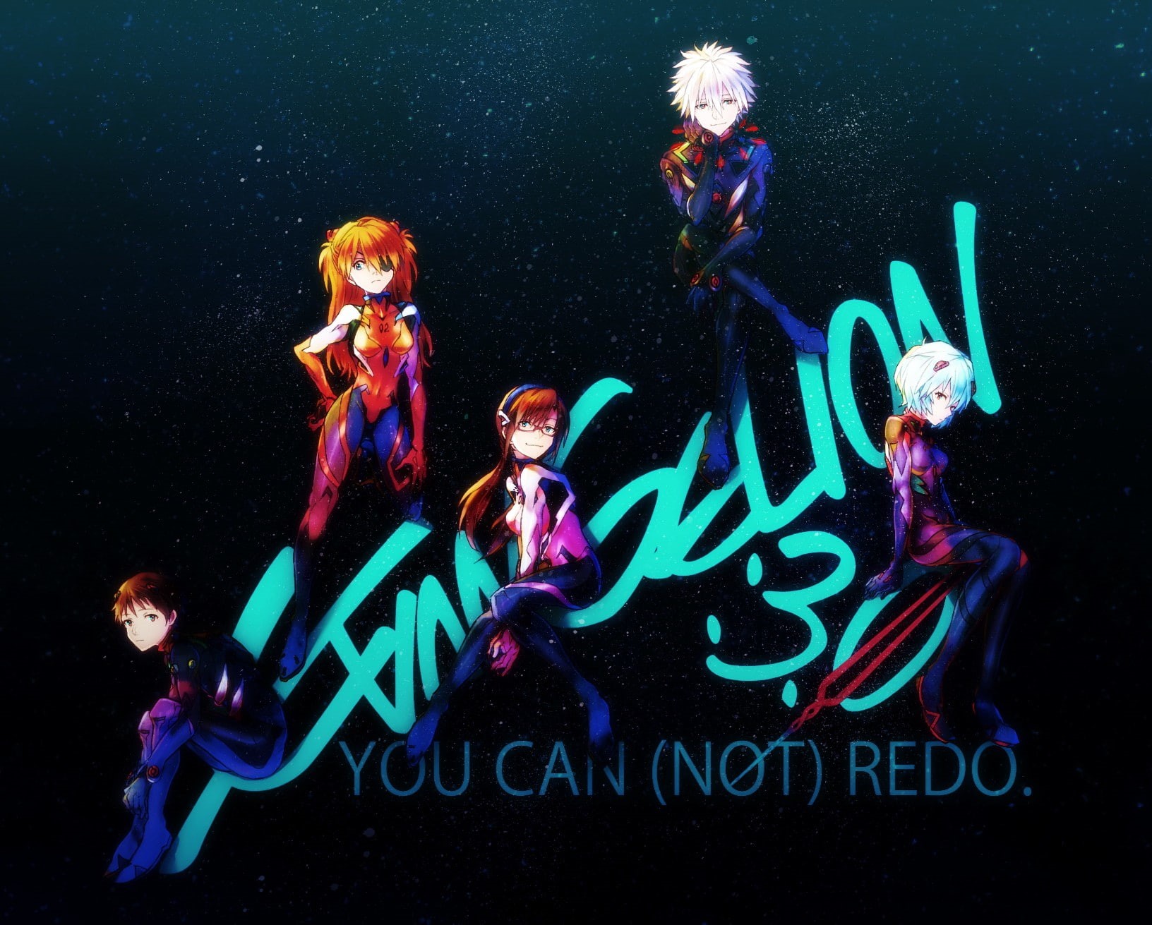 water, Kaworu Nagisa, Ayanami Rei, human representation, Neon Genesis Evangelion, text, Asuka Langley Soryu, multi colored, women, men, togetherness, Asuka Langley Shikinami, HD Wallpaper