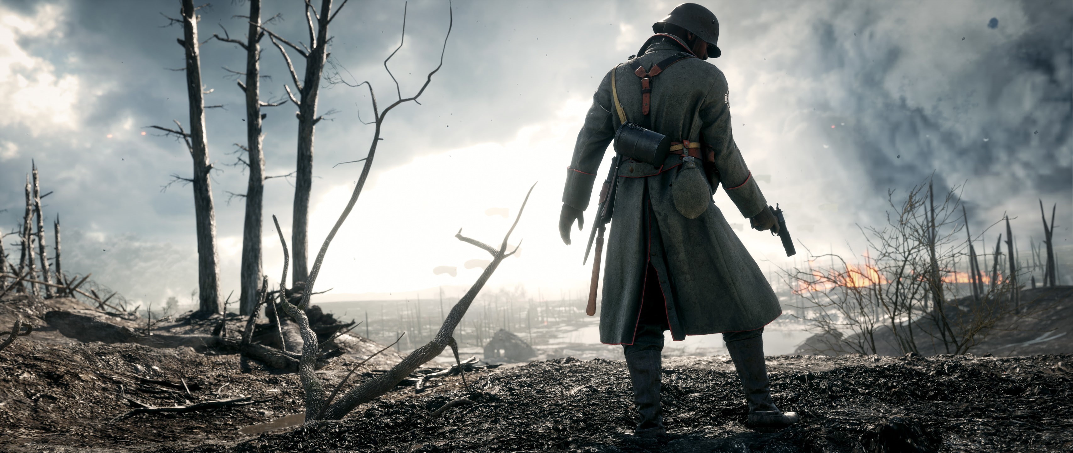 soldier, war, video games, World War I, Battlefield 1, EA DICE, 2K, HD Wallpaper