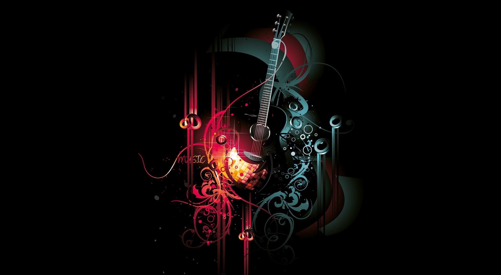abstract design, illuminated, indoors, close-up, still life, no people, musical instrument string, arts culture and entertainment, Black, string instrument, HD Wallpaper
