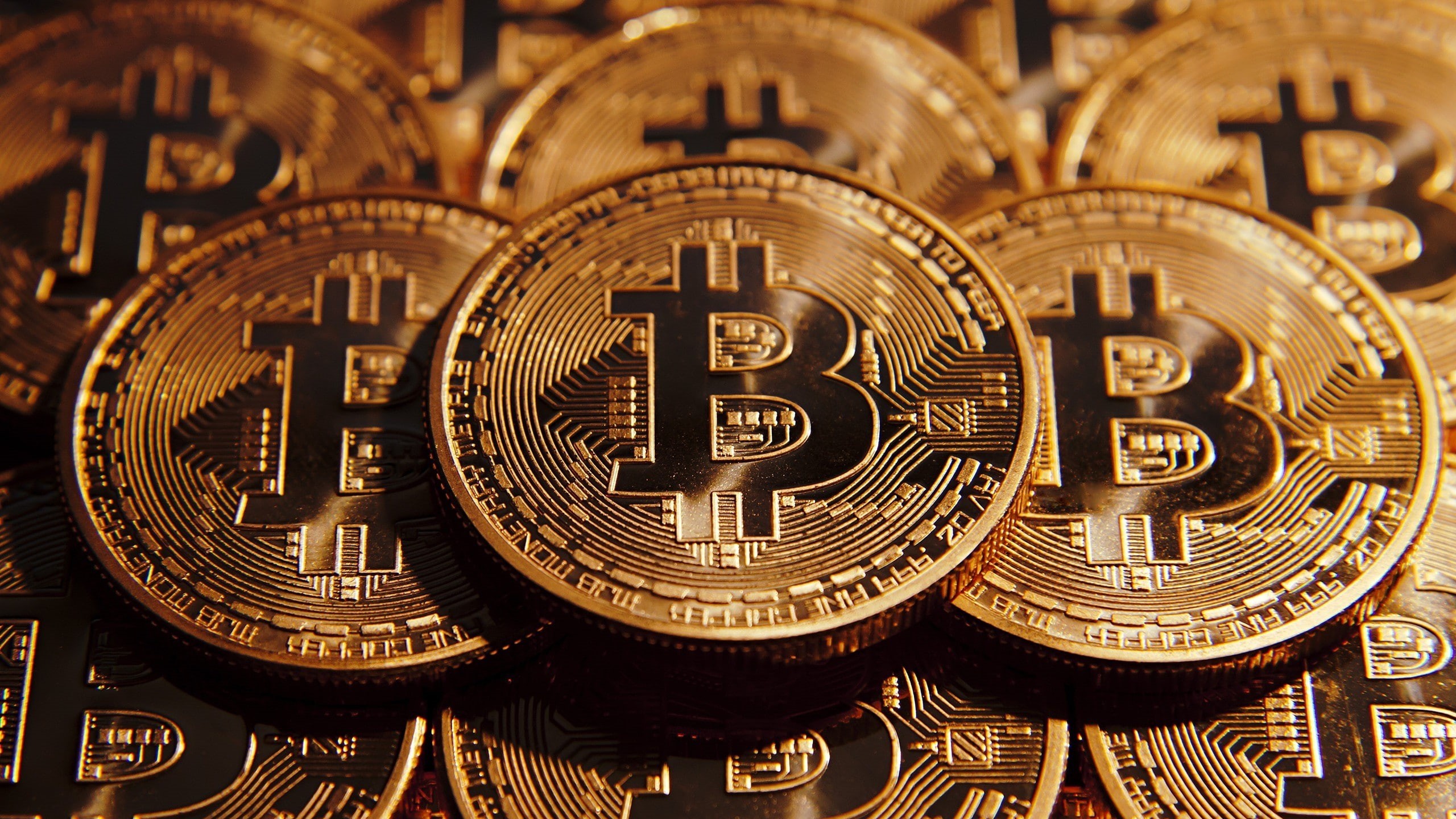2K, Bitcoin, gold, coins, HD Wallpaper
