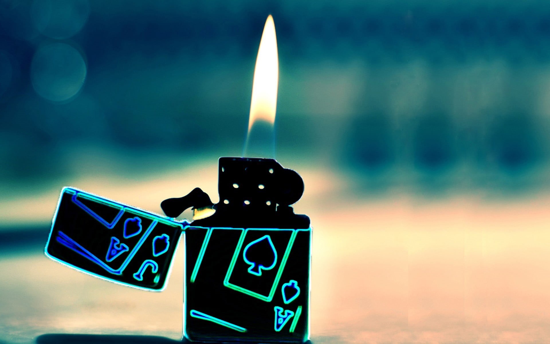 backgrounds, dusk, flame, black, flip, nature, zippo, shiny, illuminated, bokeh, heat - Temperature, black Color, lighter, decoration, lighting Equipment, HD Wallpaper