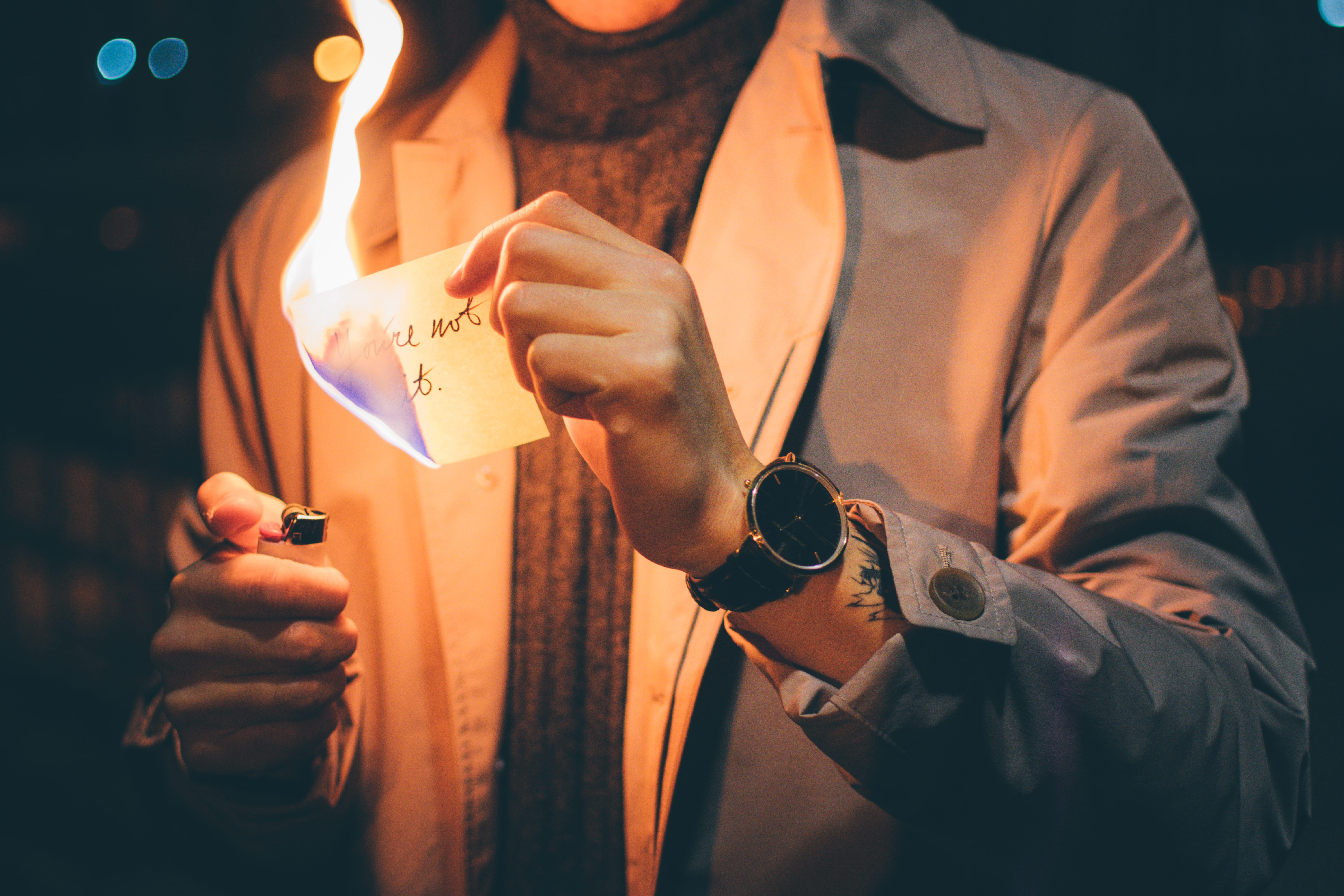 holding, photography, person, celebration, people, flame, paper currency, fire, adult, coin, currency, focus on foreground, front view, human body part, HD Wallpaper