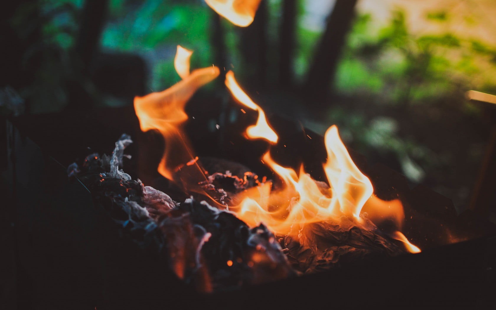 fire, no people, land, wood, bonfire, outdoors, tree, long exposure, log, wood - material, close-up, heat - temperature, nature, firewood, environment, HD Wallpaper