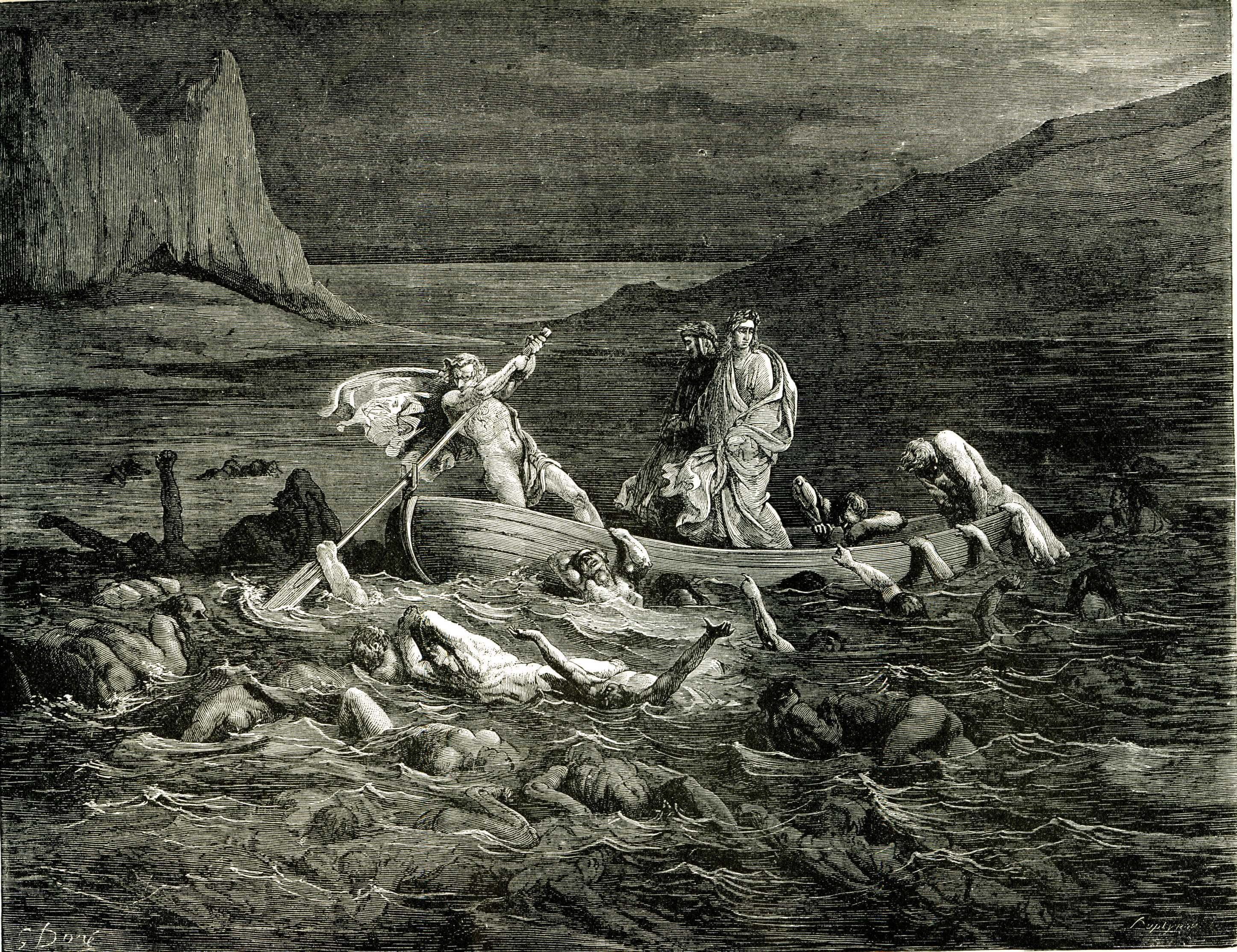 classic art, Dante Alighieri, Dantes Inferno, The Divine Comedy, Gustave Doré, 2K, HD Wallpaper