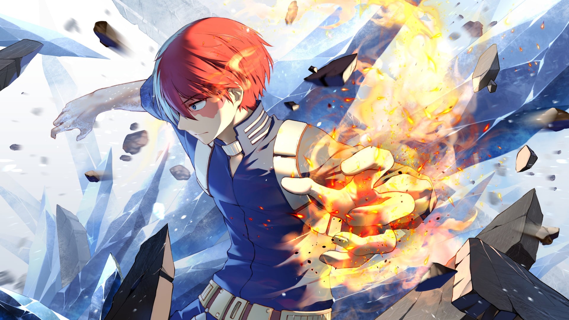 1080P, Anime, My Hero Academia, Shoto Todoroki, HD Wallpaper