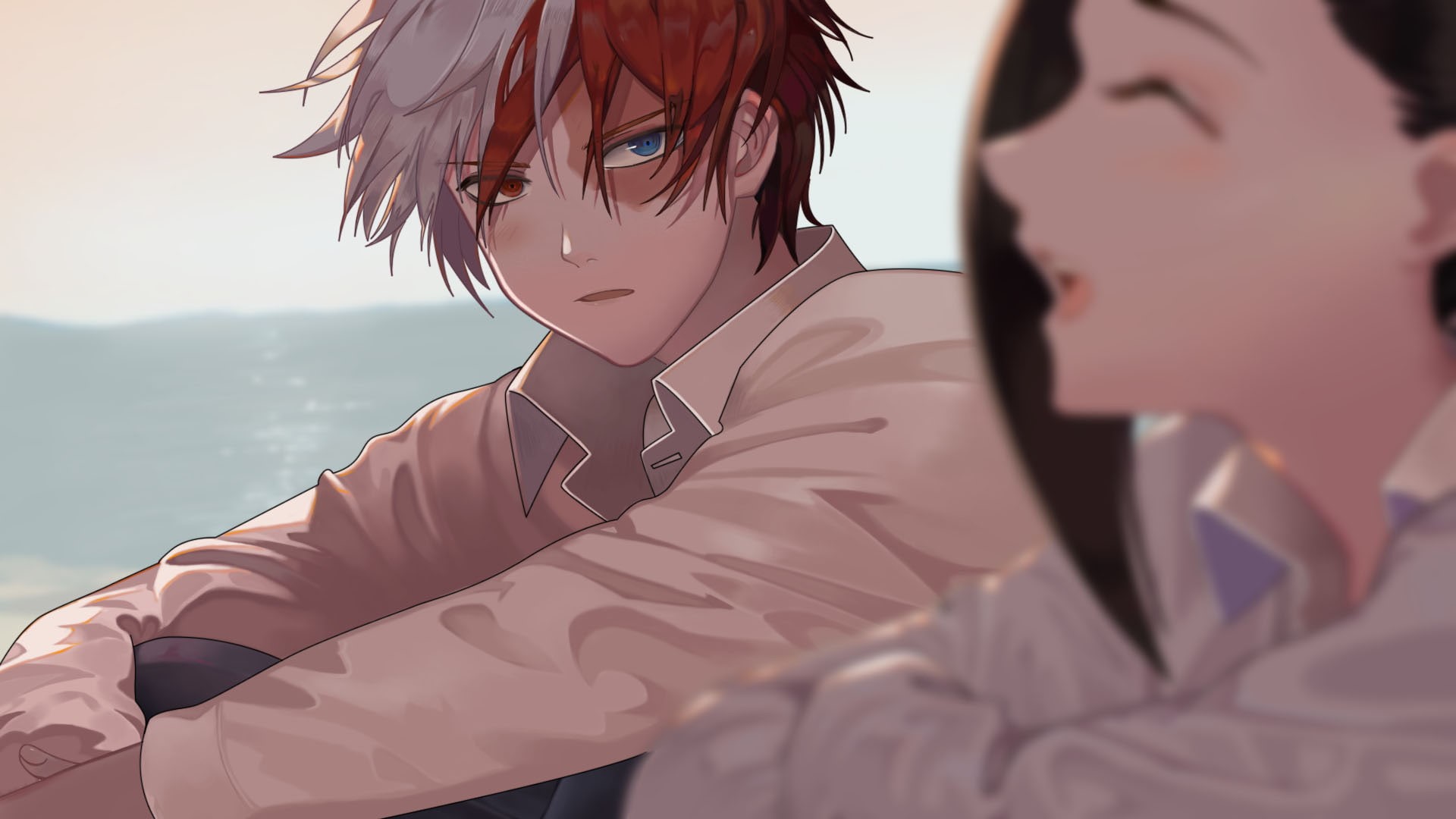 Anime, Shoto Todoroki, 1080P, Momo Yaoyorozu, My Hero Academia, HD Wallpaper