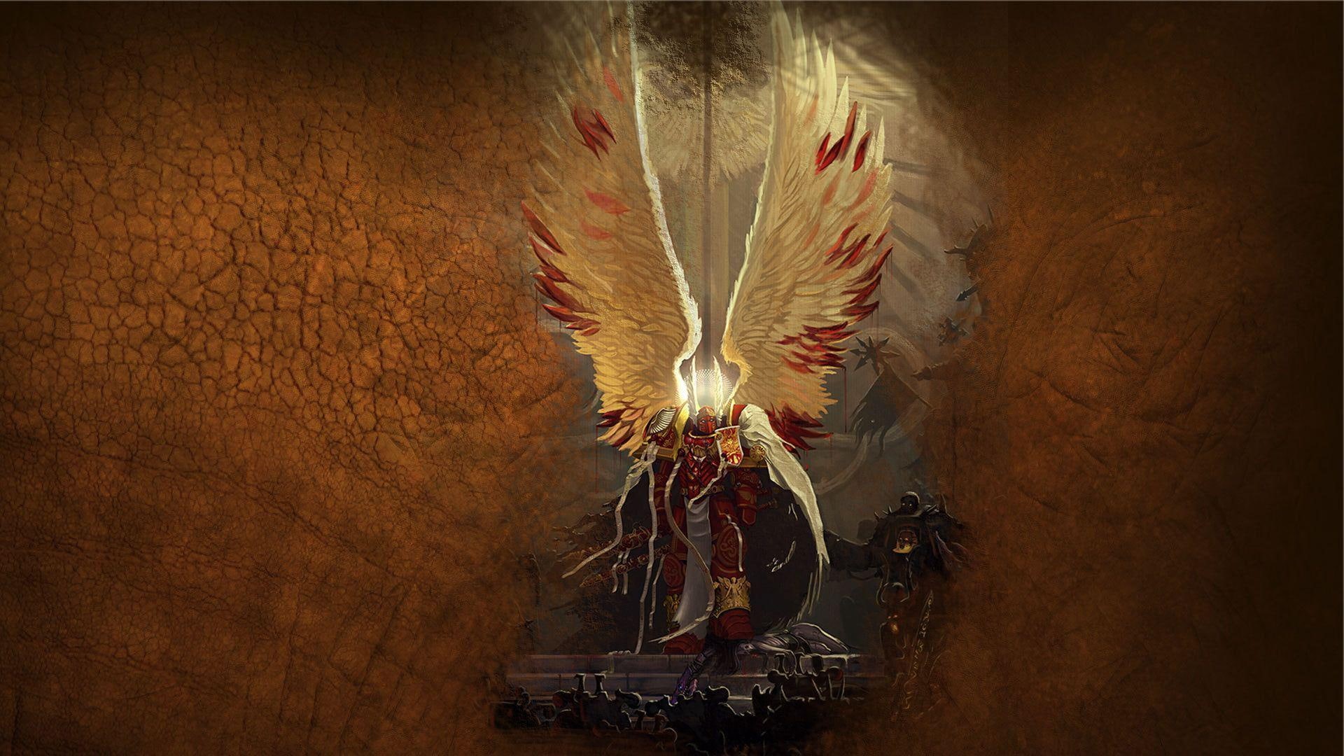 warhammer, game, warhammer 40k, games, sanguinius, 1080P, k, poster, 1920x1080, warhammer 40.000, HD Wallpaper