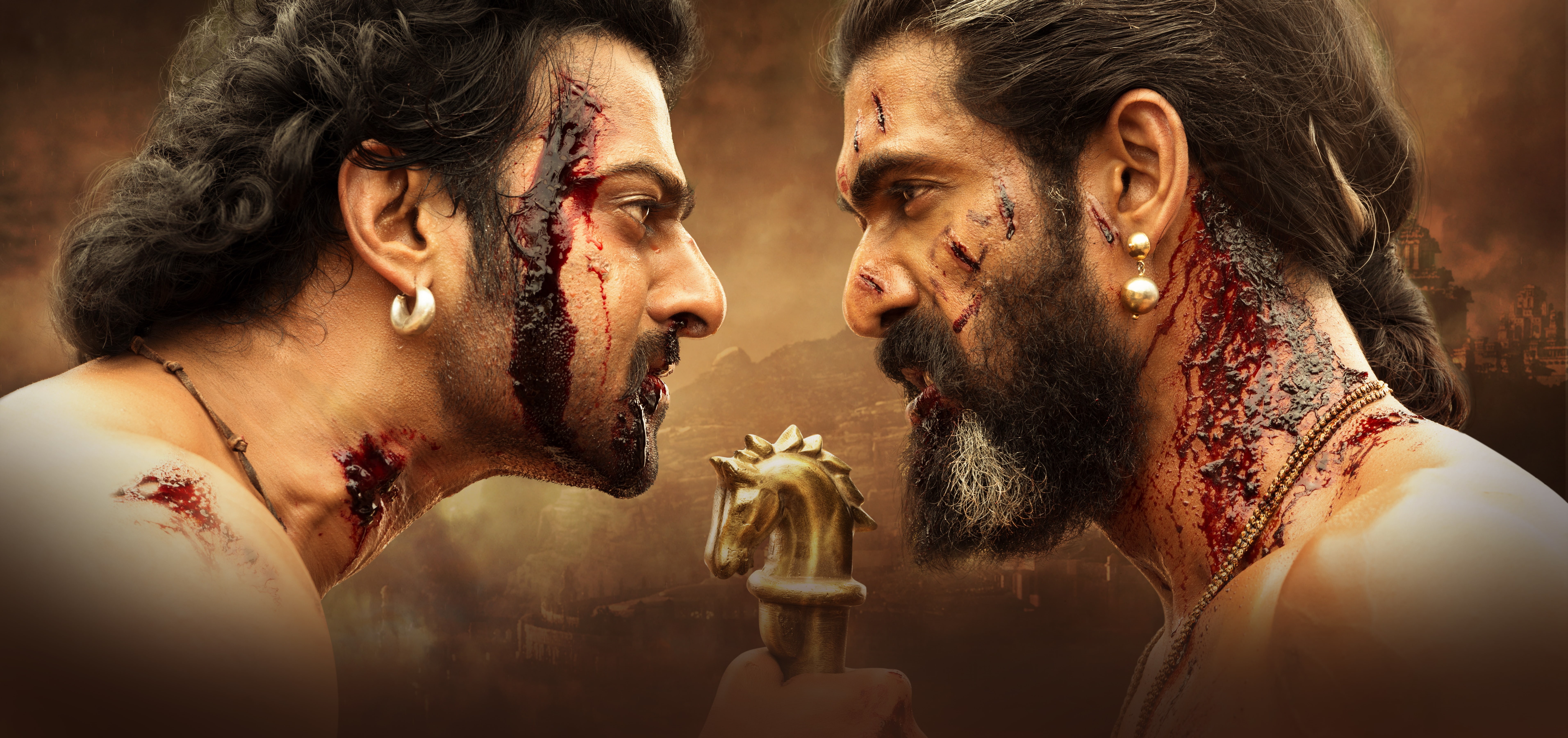 Baahubali 2: The Conclusion, Rana Daggubati, 4K, 5K, 8K, Prabhas, HD Wallpaper