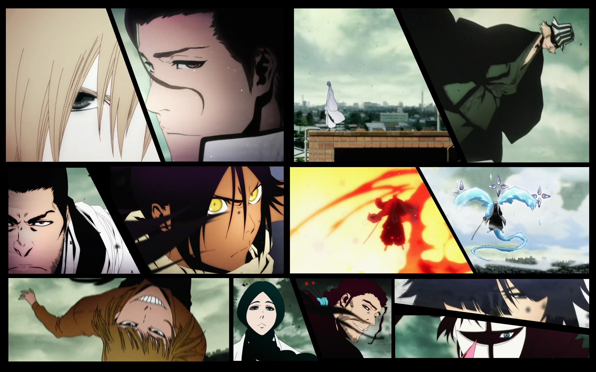 Unohana Retsu, Tōshirō Hitsugaya, Ichigo Kurosaki, Yoruichi Shihôin, Shinji Hirako, Shunsui Kyōraku, 1080P, Gin Ichimaru, Genryūsai Shigekuni Yamamoto, HD Wallpaper