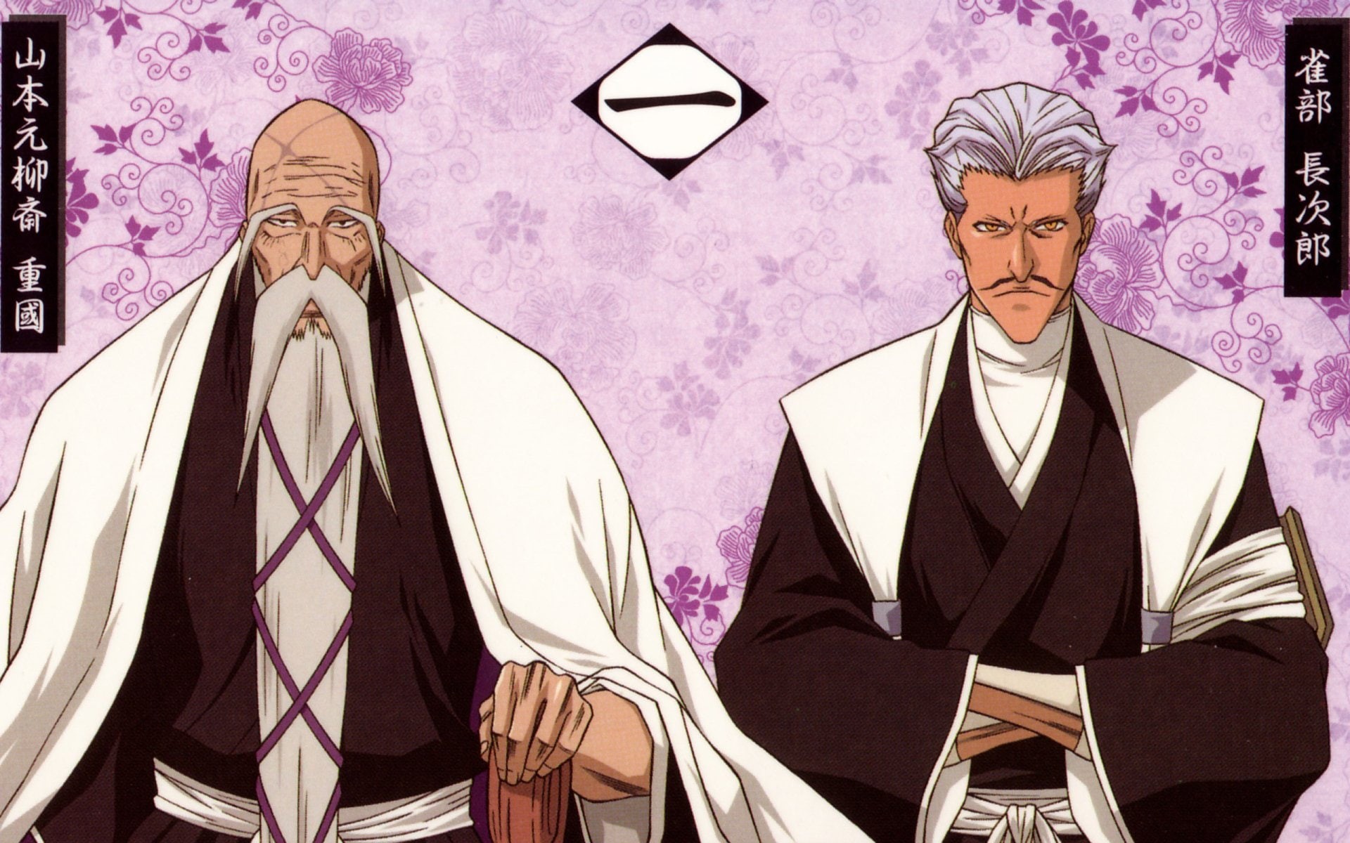 Chōjirō Sasakibe, Genryūsai Shigekuni Yamamoto, 1080P, Bleach, HD Wallpaper