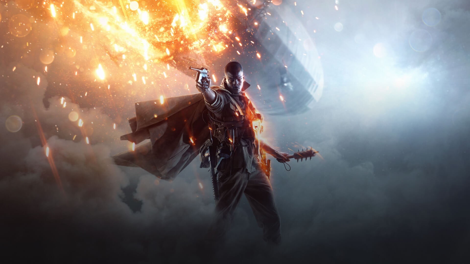 nature, cover, holding, men, game, smoke - physical structure, sign, full length, underwater, adventure, illuminated, Battlefield 1, adult, battelfied, HD Wallpaper