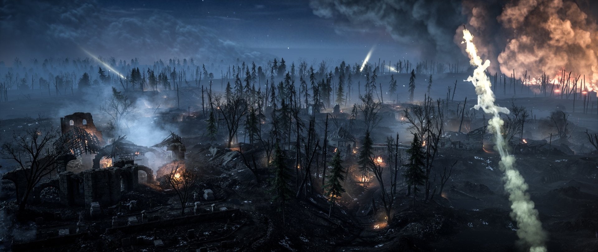 Battlefield 1, Landscape, Night, Battlefield, Warzone, 1080P, HD Wallpaper