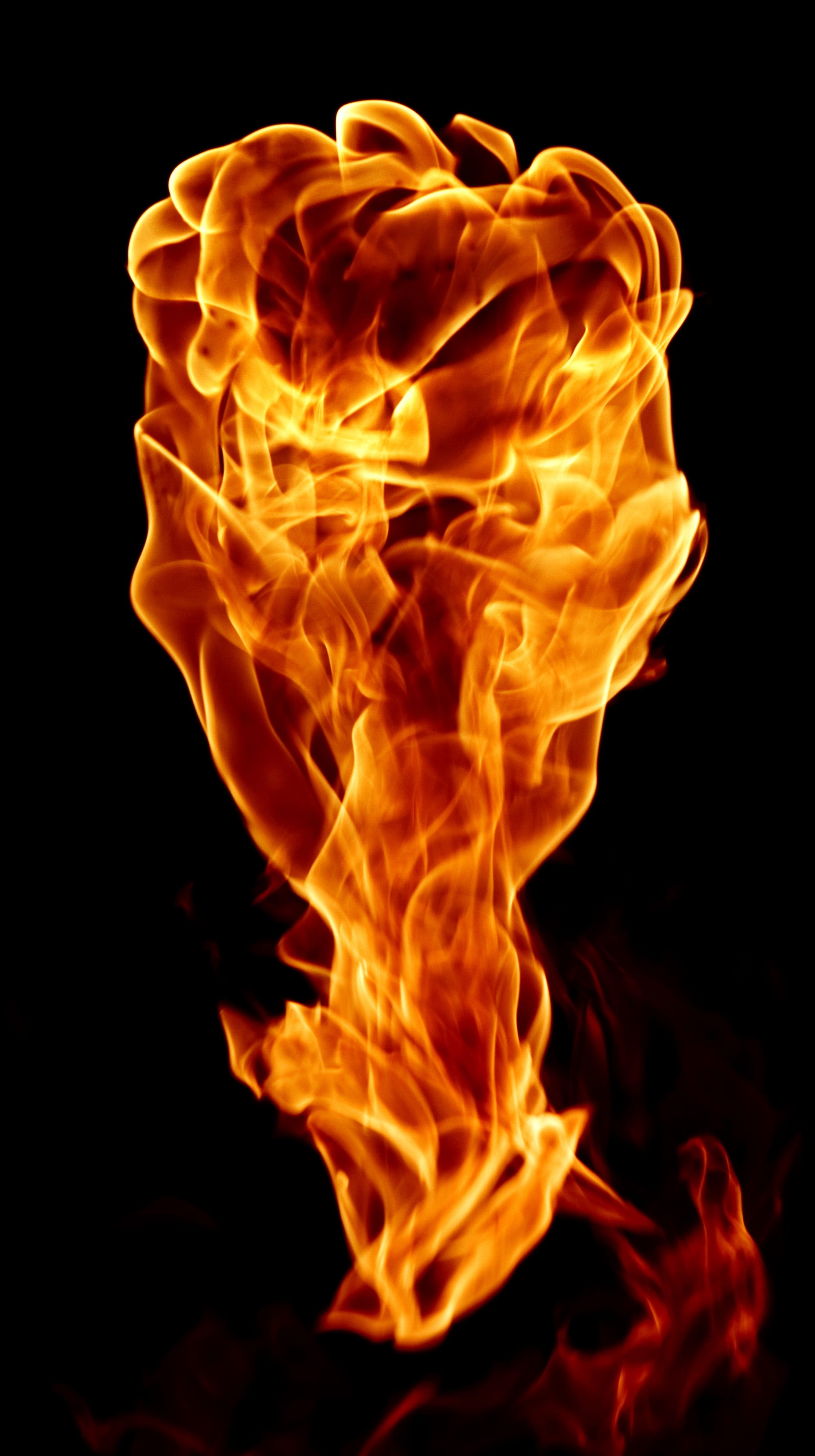 isolated, detonation, decoration, blaze, heat - temperature, fire - natural phenomenon, inferno, beautiful, background, passion, tongue, no people, ball, Phone HD Wallpaper