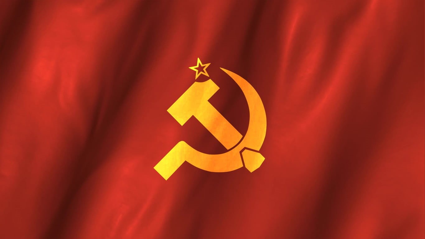 backgrounds, indoors, USSR, sign, textile, event, white, yellow, communication, flag, studio shot, focus on foreground, celebration, socialism, label, single object, HD Wallpaper