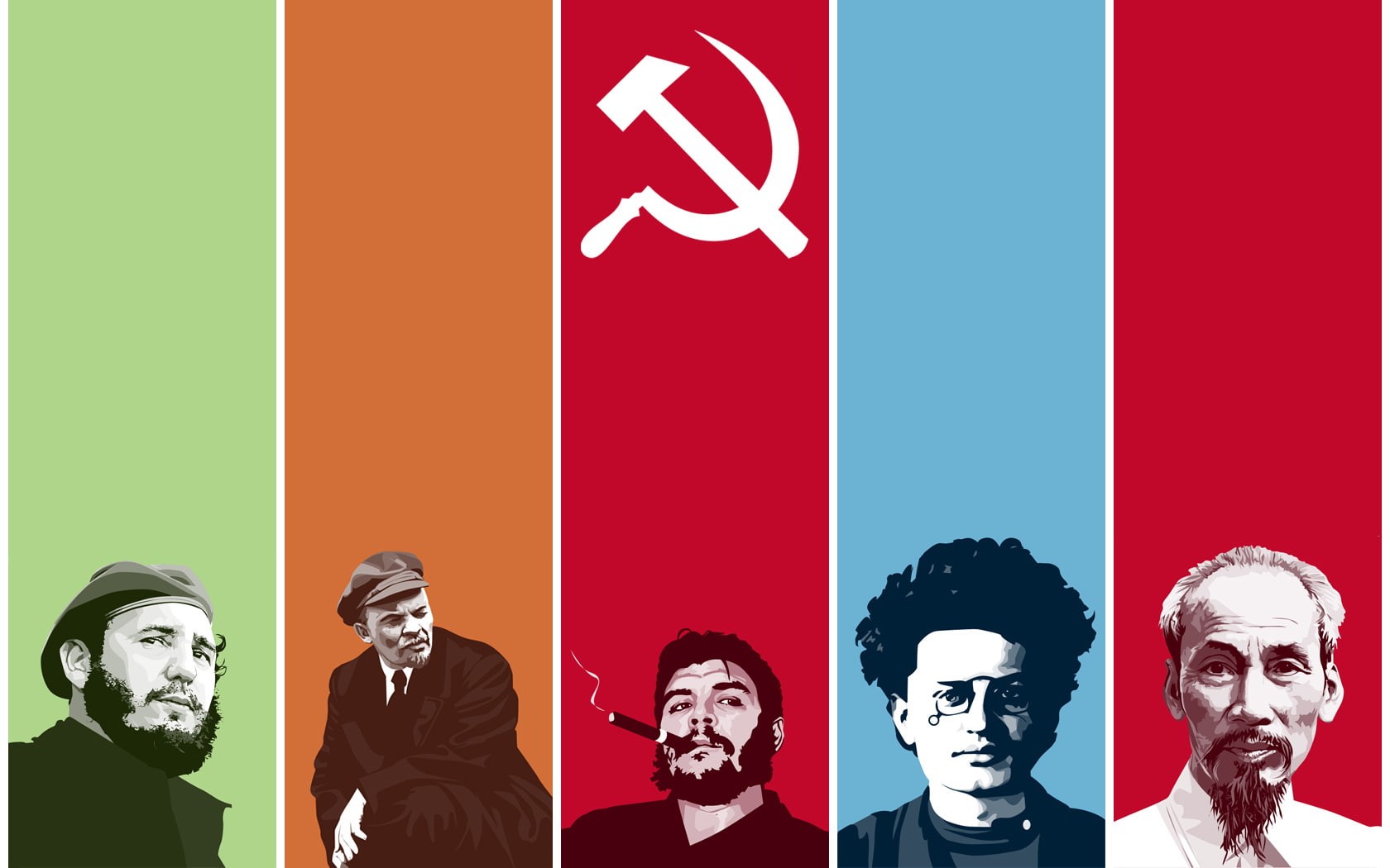 Fidel, 720P, Lenin, the Communists, Trotsky, HD Wallpaper