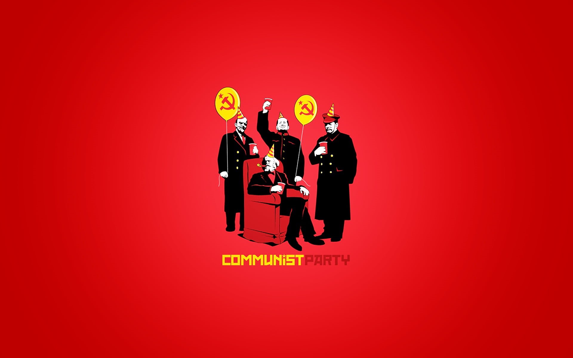 studio shot, design, abstract, copy space, communism, people, communication, cooperation, adult, celebration, the Communists, happiness, text, chair, yellow, HD Wallpaper