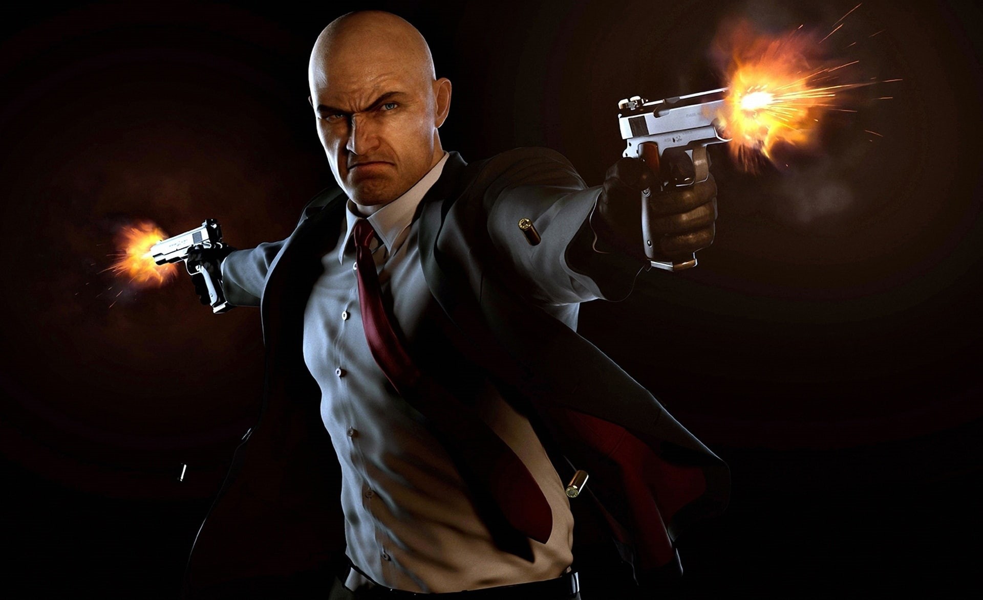 men, holding, absolution, risk, hd, fire, aggression, communication, 1080P, studio shot, black background, gun, weapon, fire - natural phenomenon, HD Wallpaper