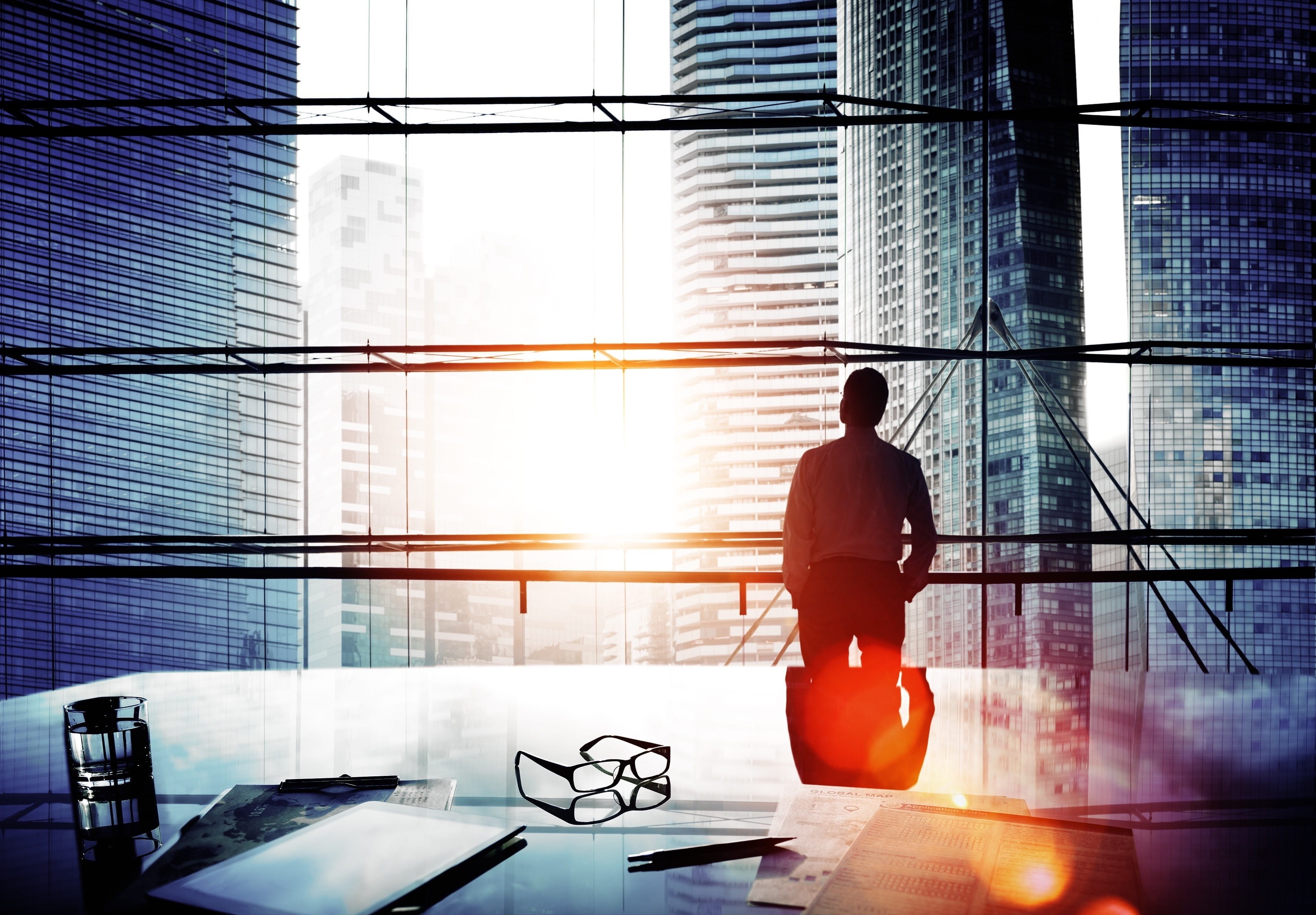 one man only, business Person, adult, man, city, built structure, urban Scene, standing, building, business, real people, skyscraper, occupation, professional Occupation, HD Wallpaper
